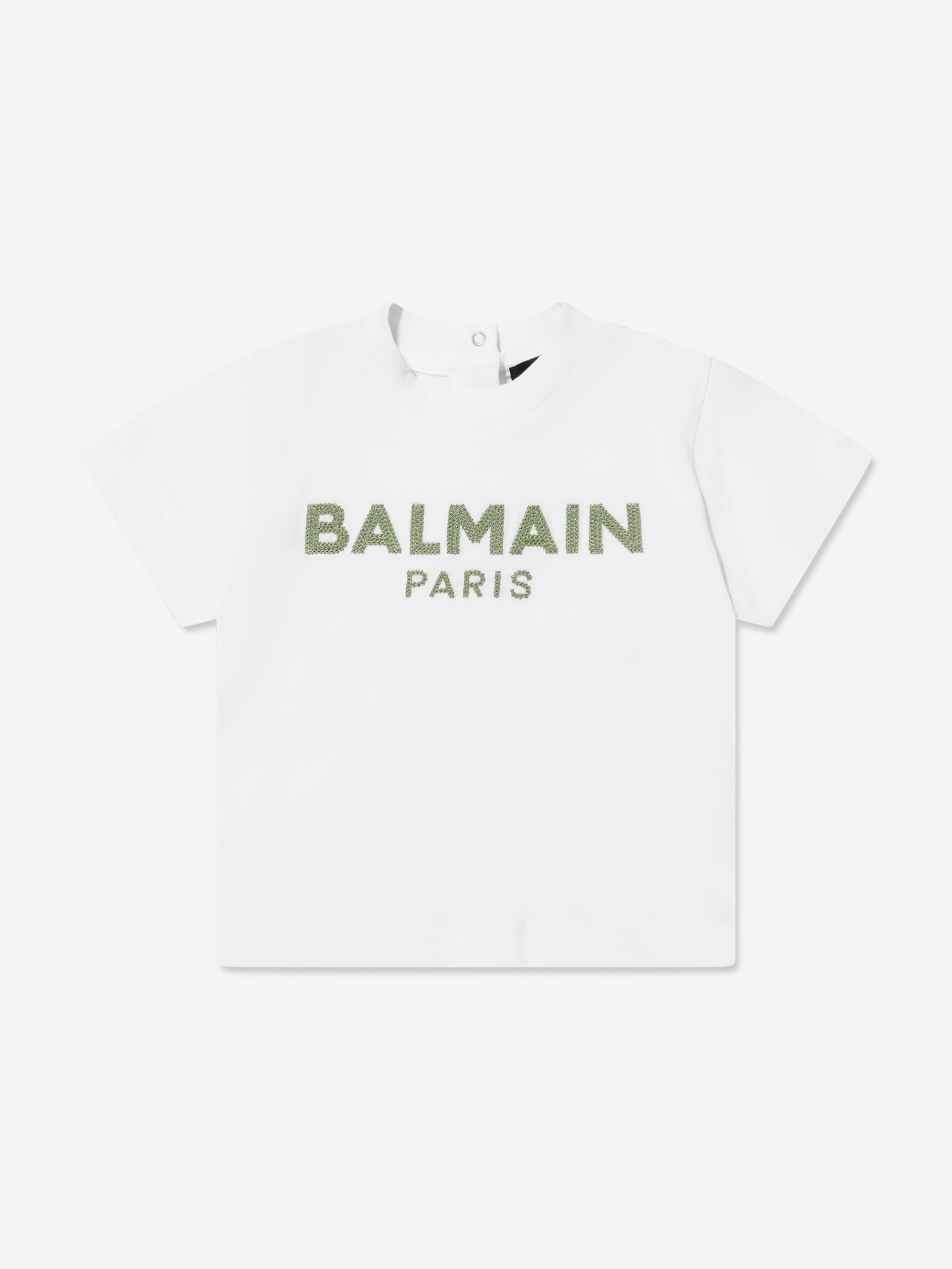 Balmain Baby Logo T-Shirt in White