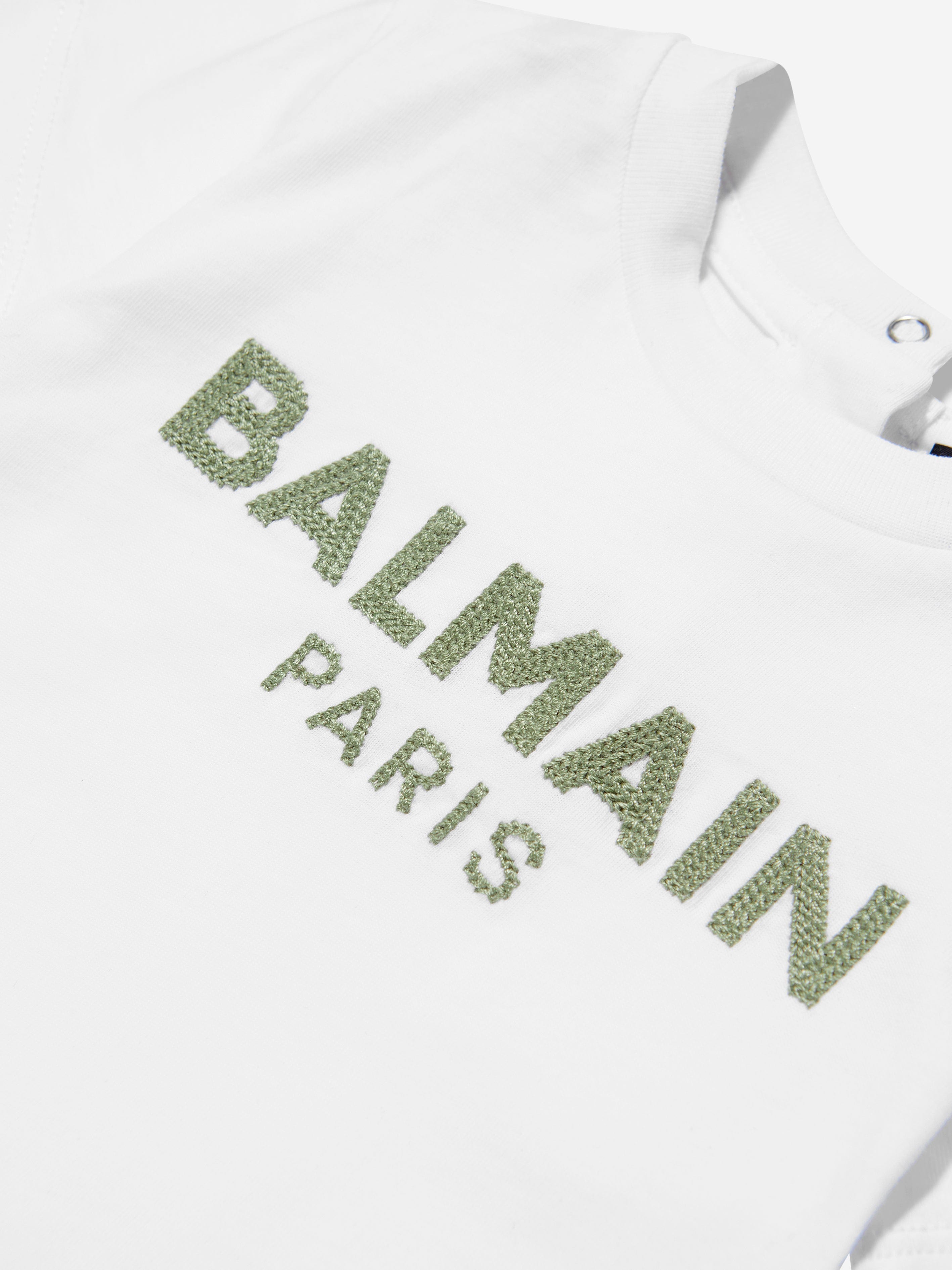 Balmain Baby Logo T-Shirt in White