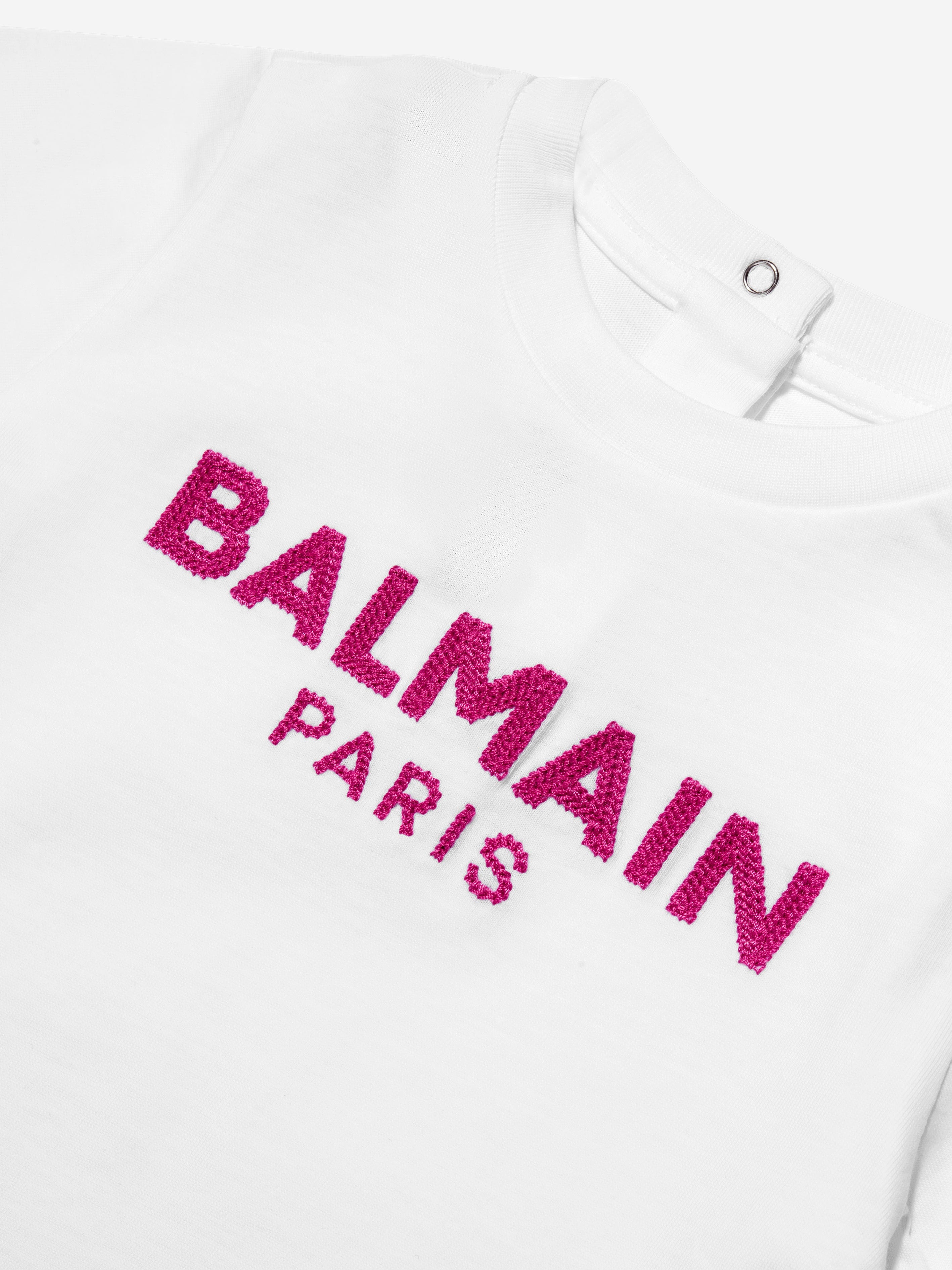 Balmain Baby Logo T-Shirt in White