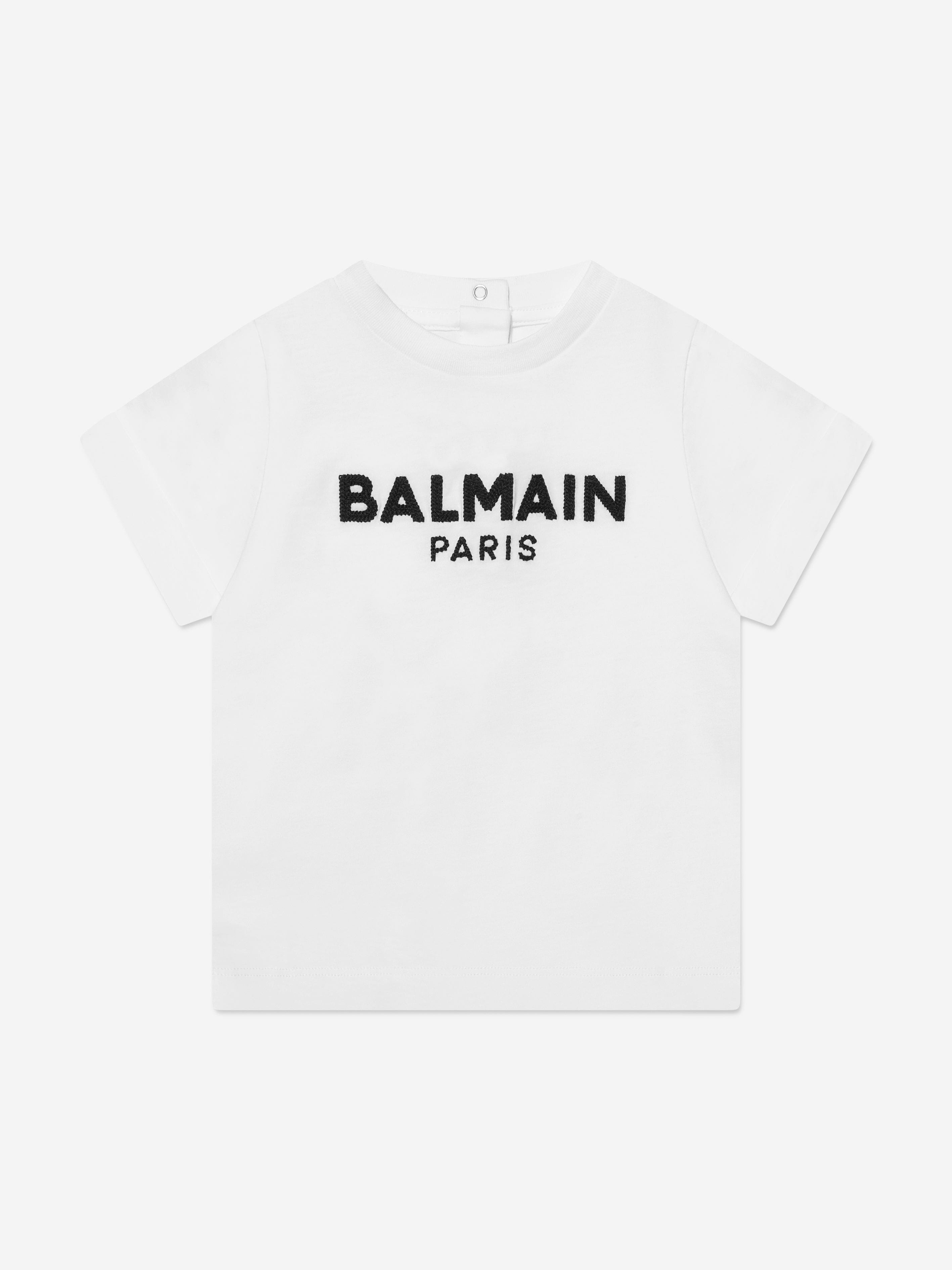 Balmain Baby Logo T-Shirt in White