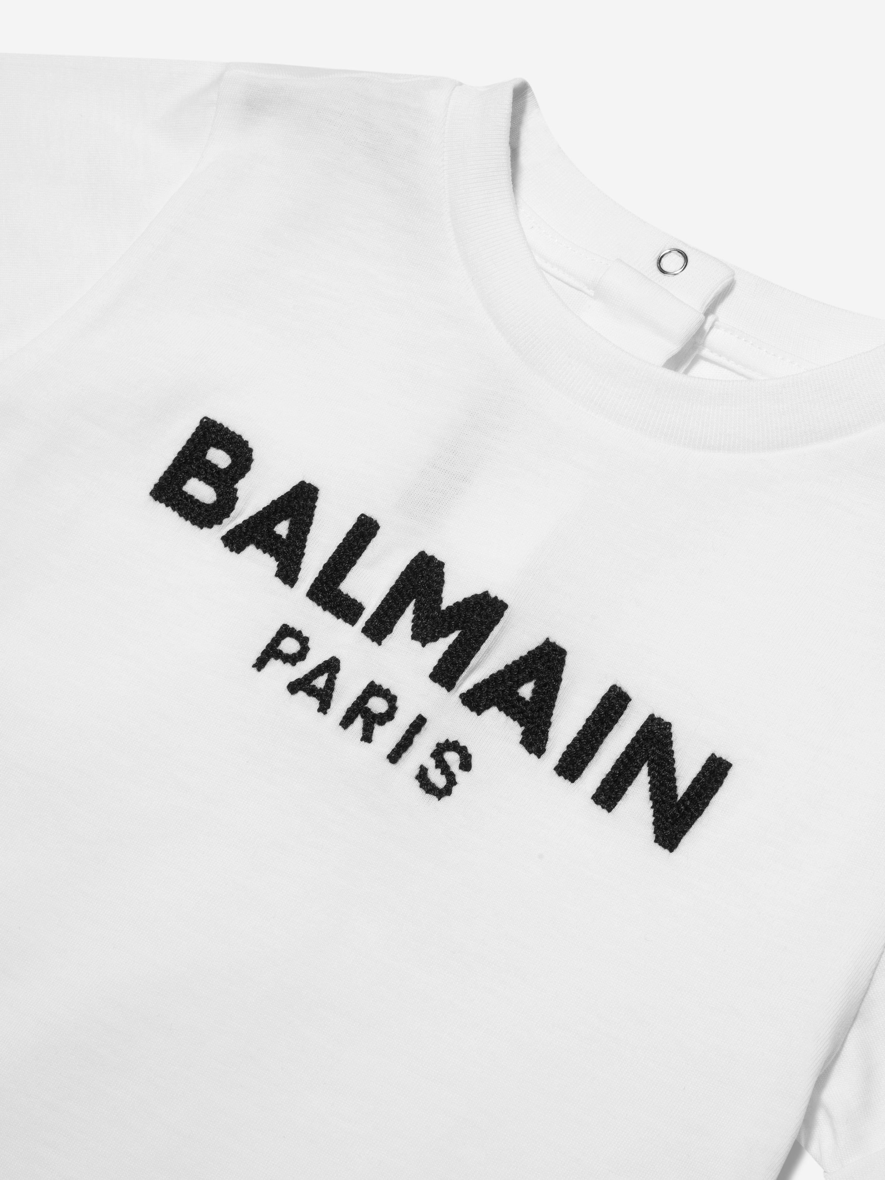 Balmain Baby Logo T-Shirt in White