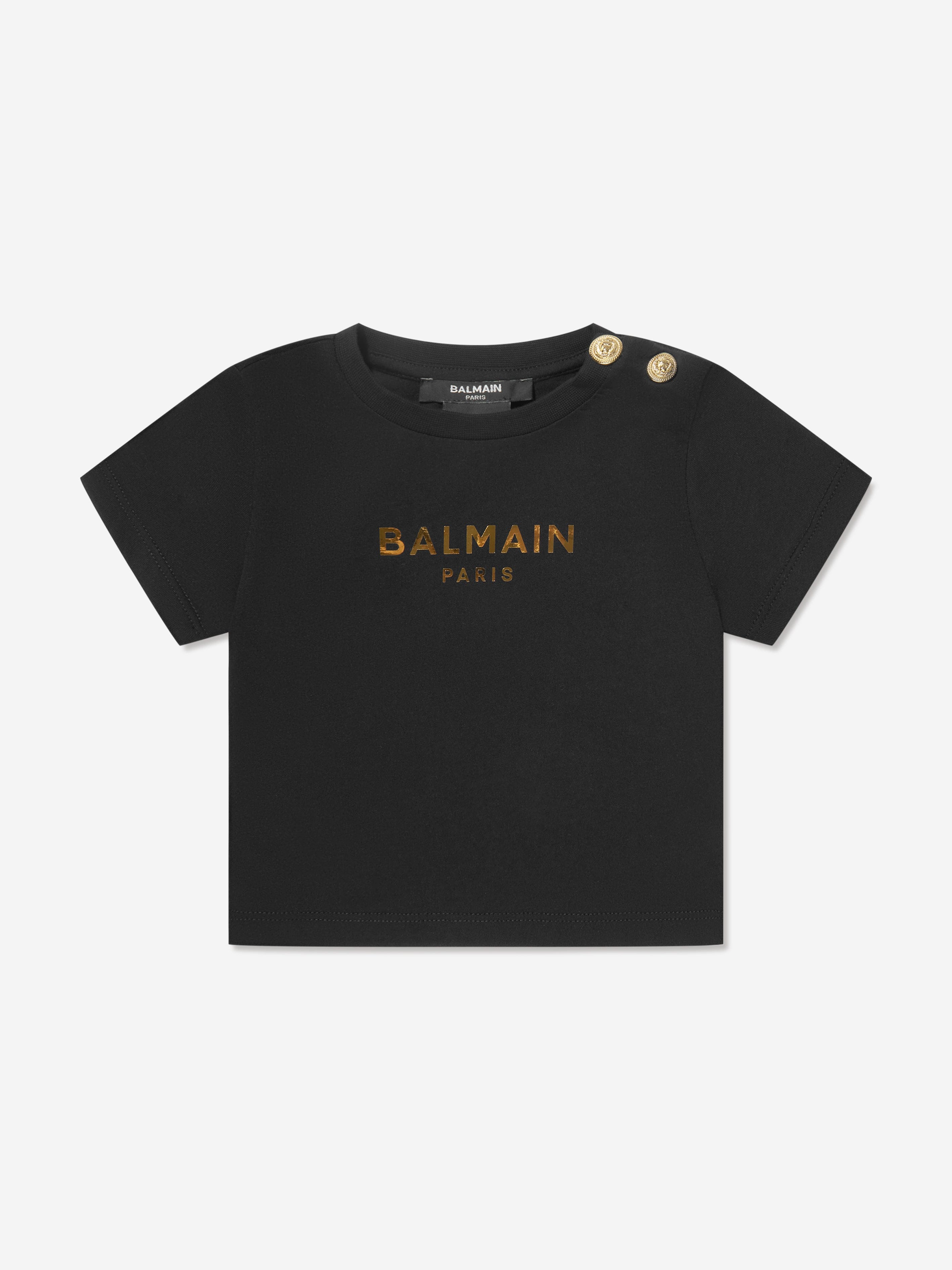 Balmain Baby Logo T-Shirt in Black