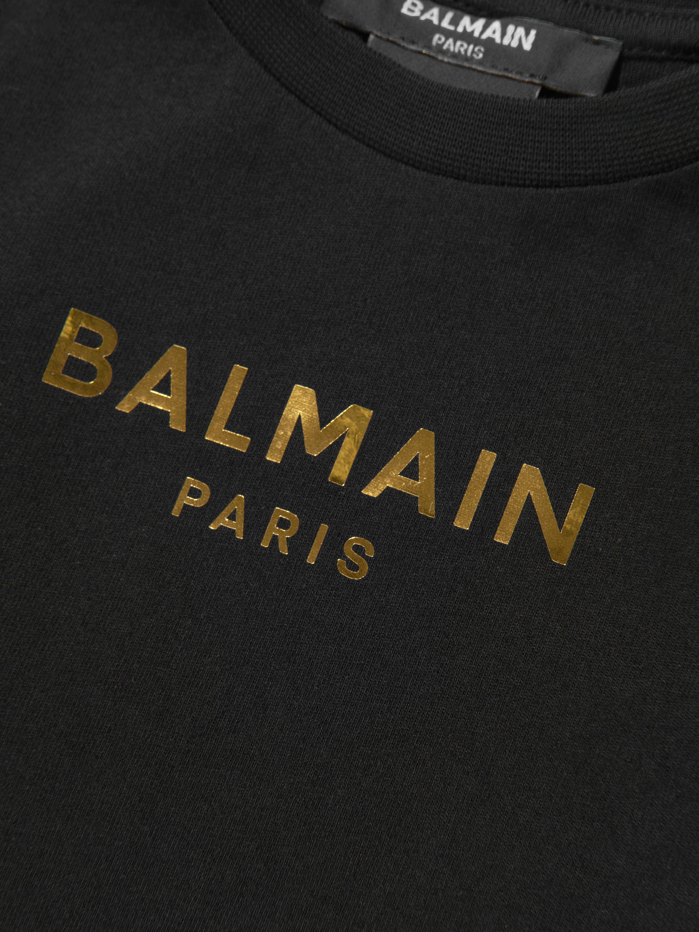 Balmain Baby Logo T-Shirt in Black