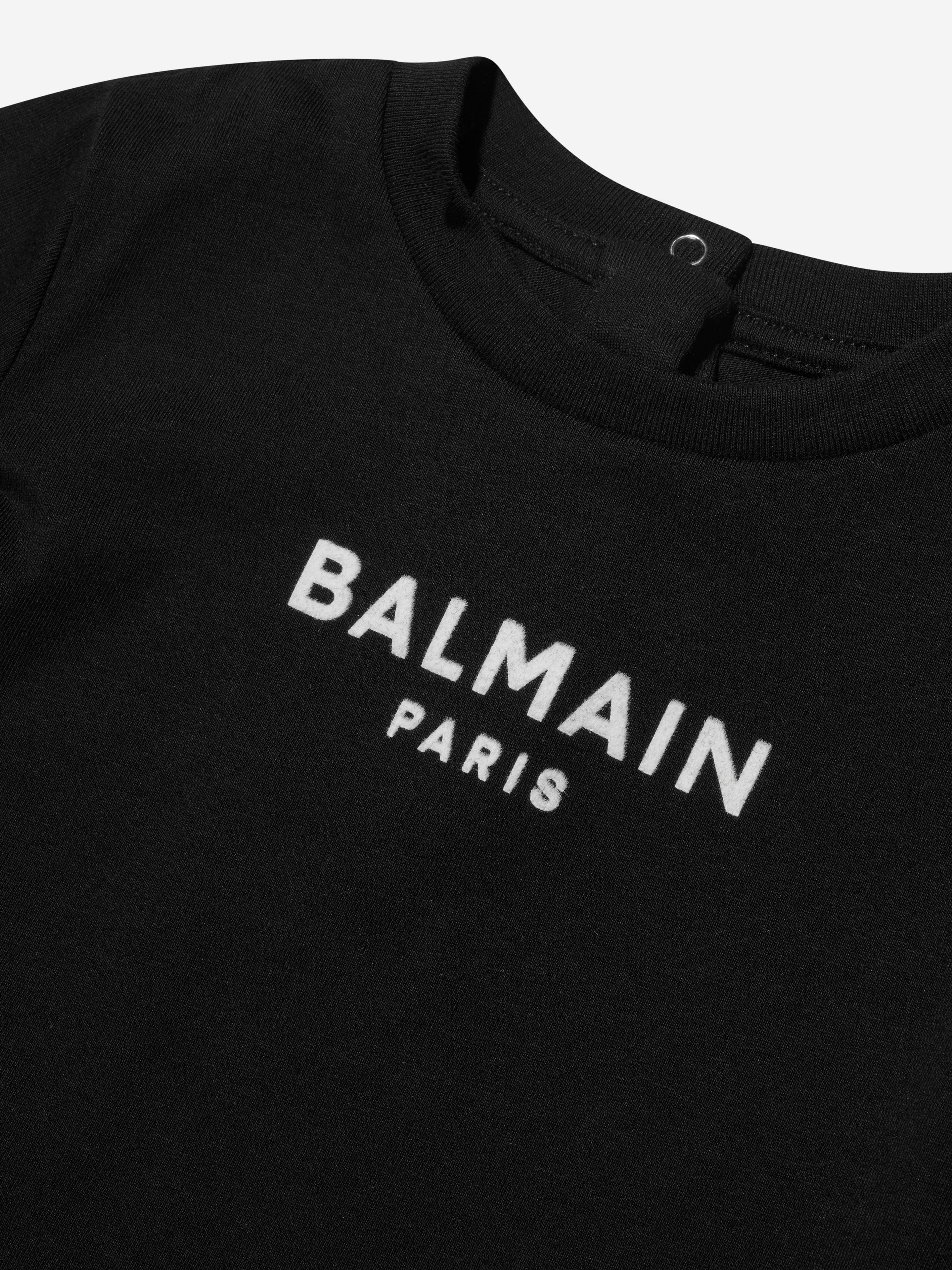 Balmain Baby Logo T-Shirt in Black