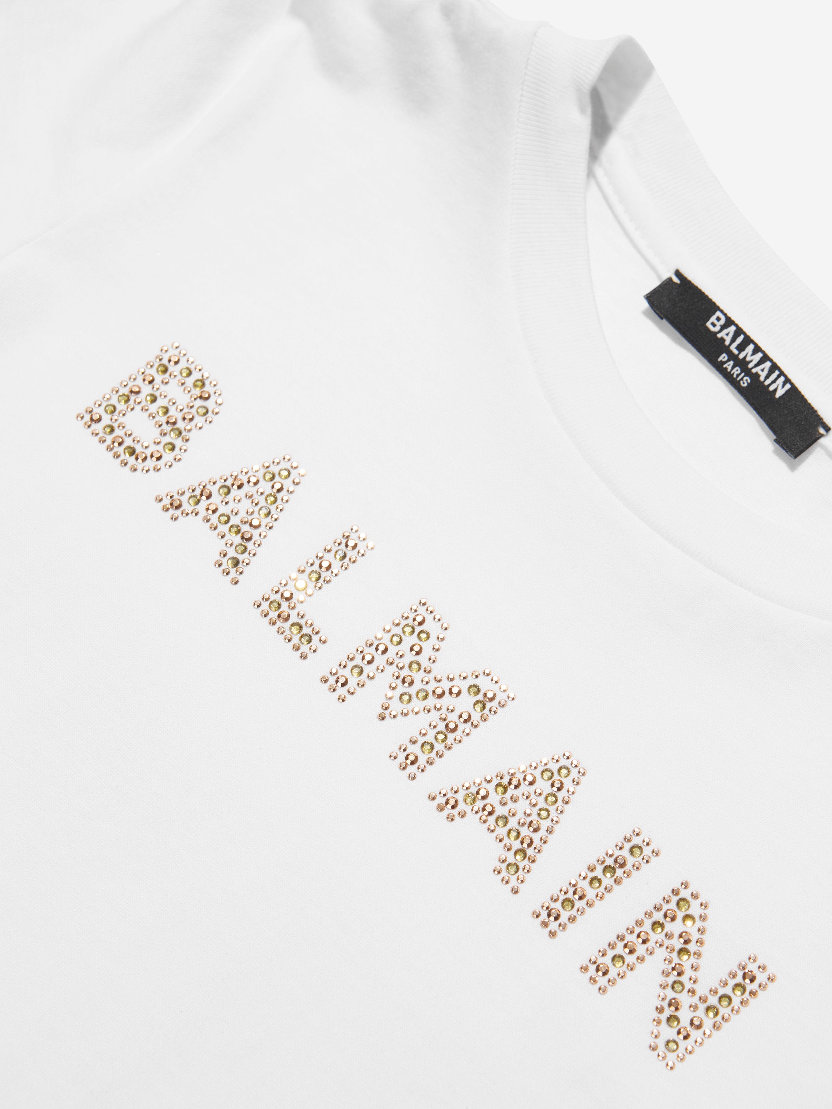 Balmain Girls Logo T-Shirt in White