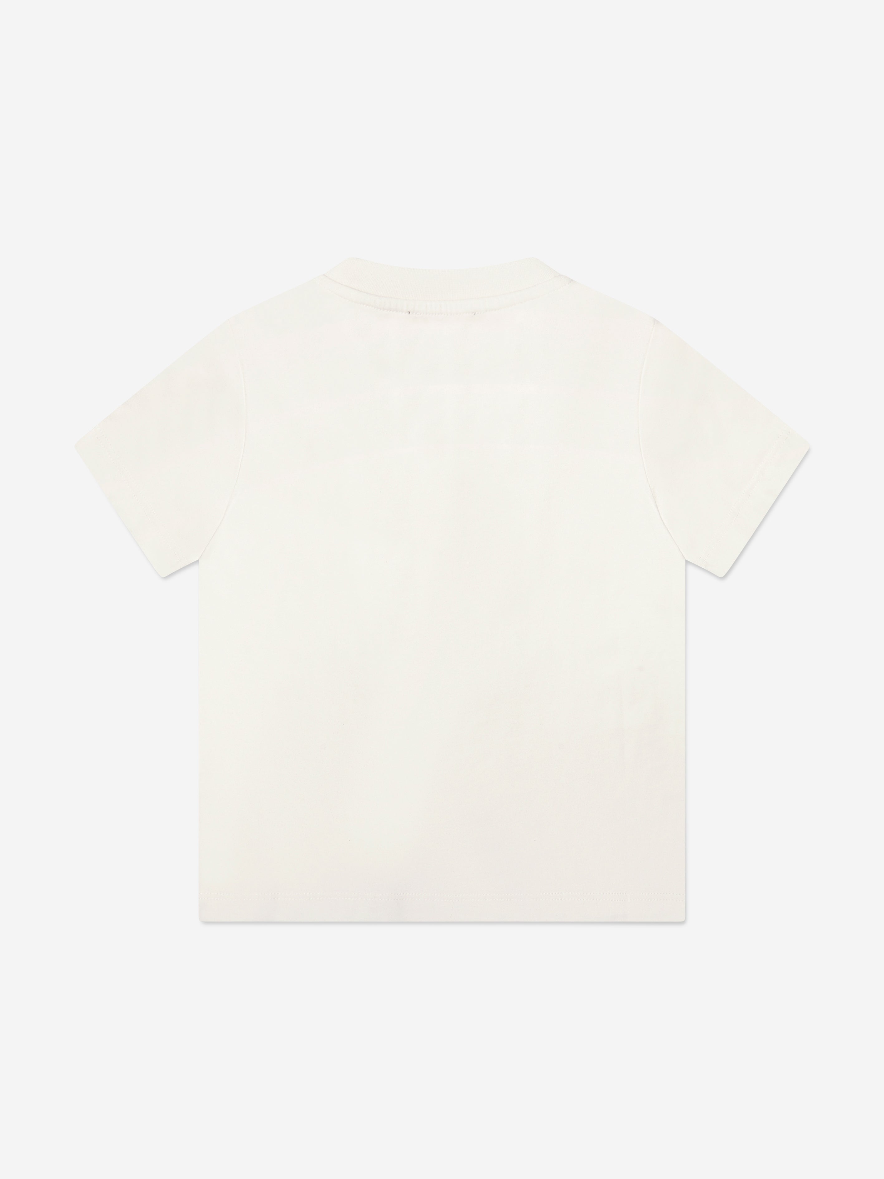 Balmain Girls Logo T-Shirt in Ivory