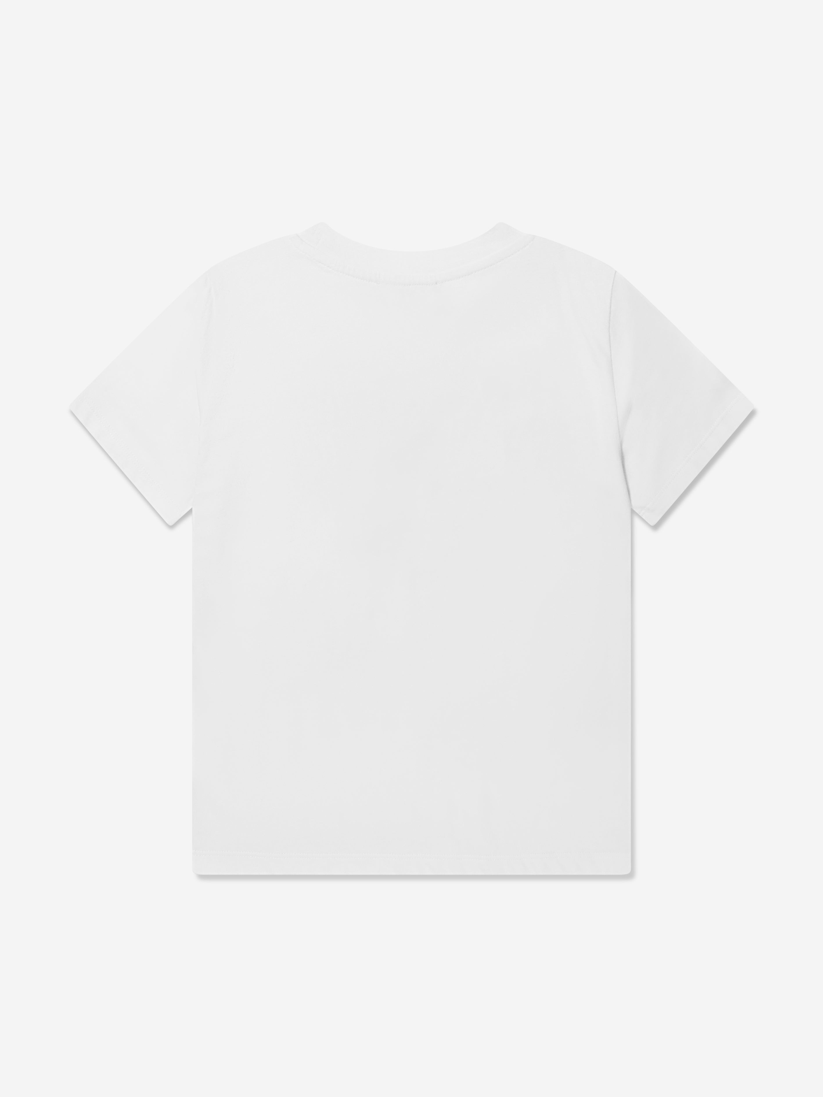 Balmain Boys Logo T-Shirt in Ivory