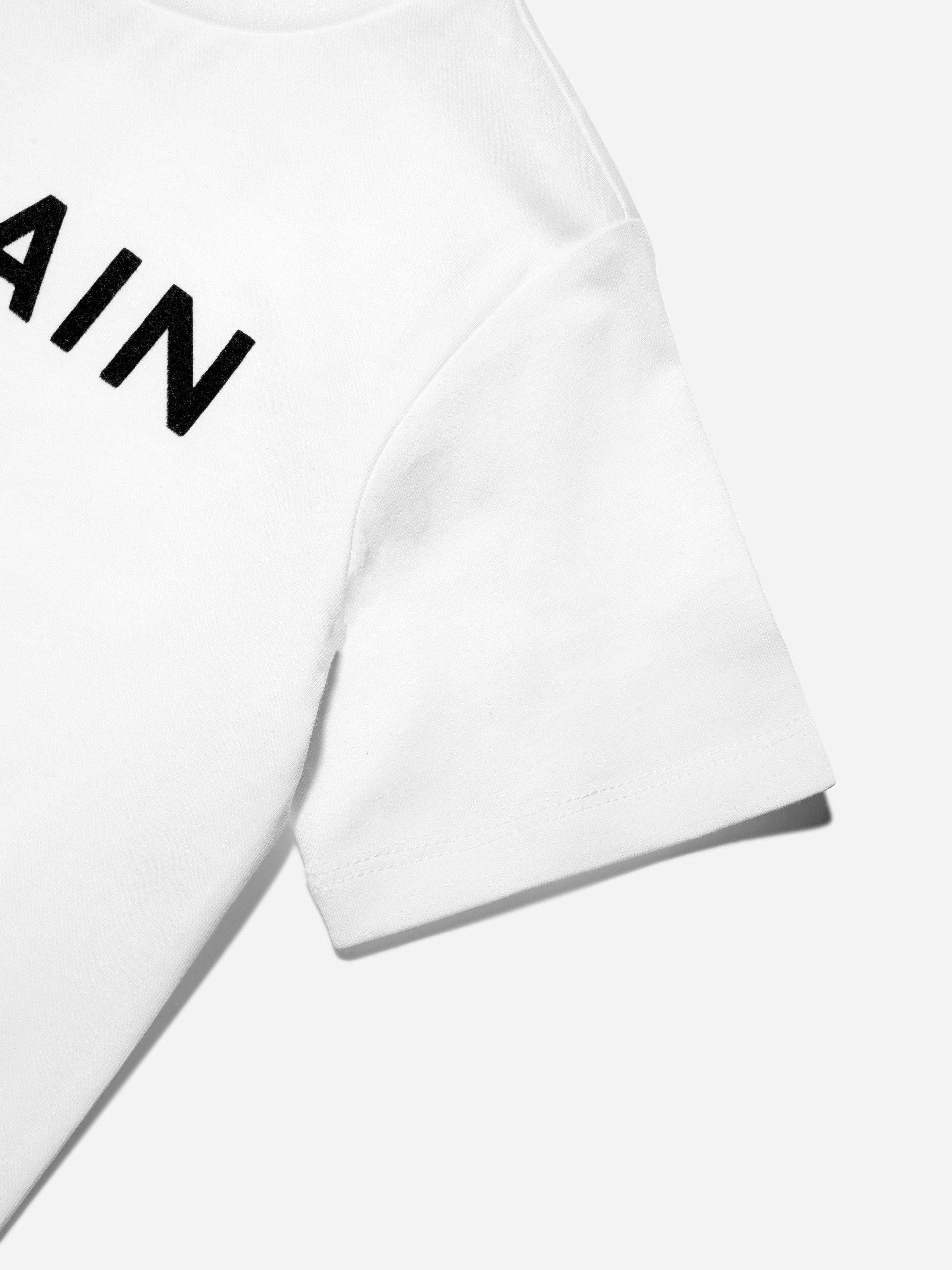 Balmain Boys Logo T-Shirt in White