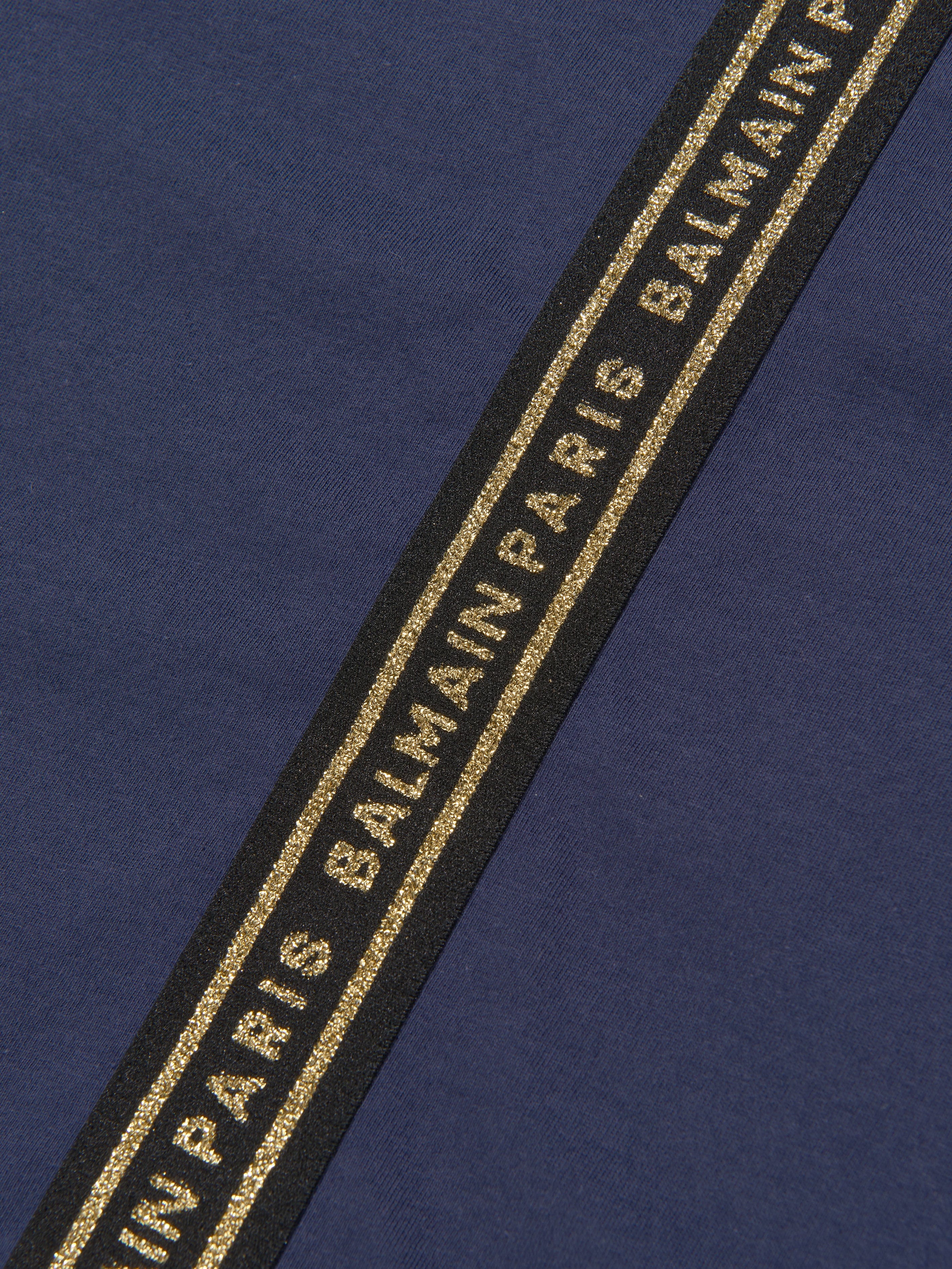 Balmain Boys Logo T-Shirt in Navy