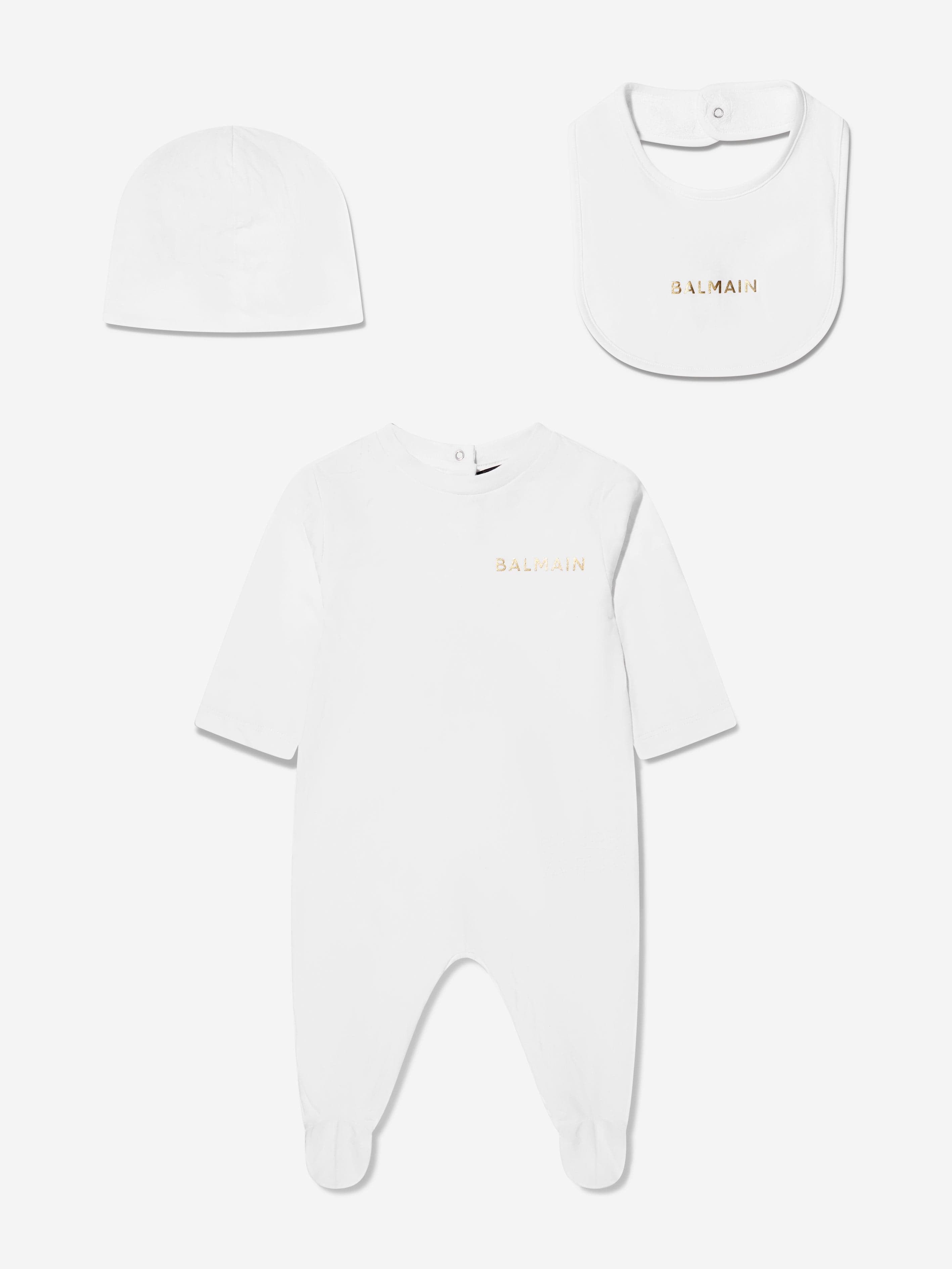 Balmain Baby Gift Set in White