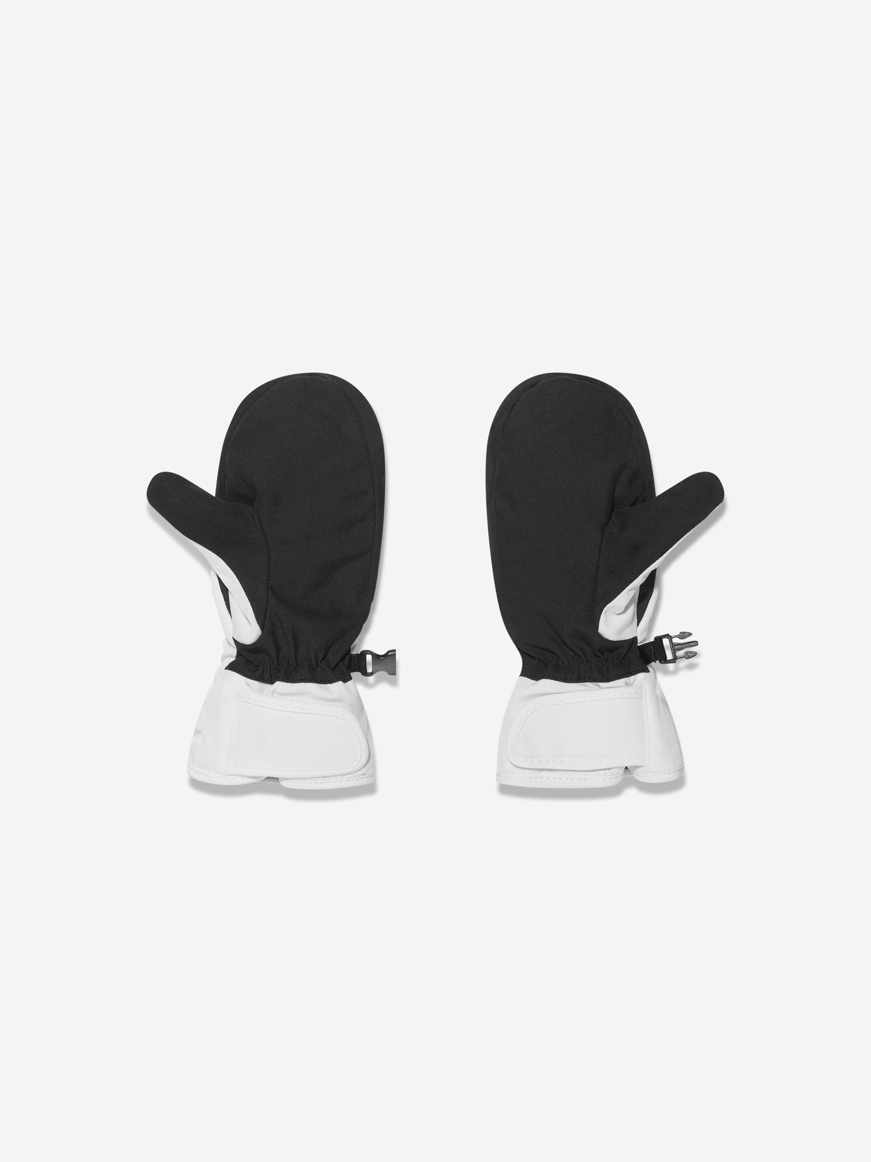 Balmain Kids Logo Ski Mittens in White