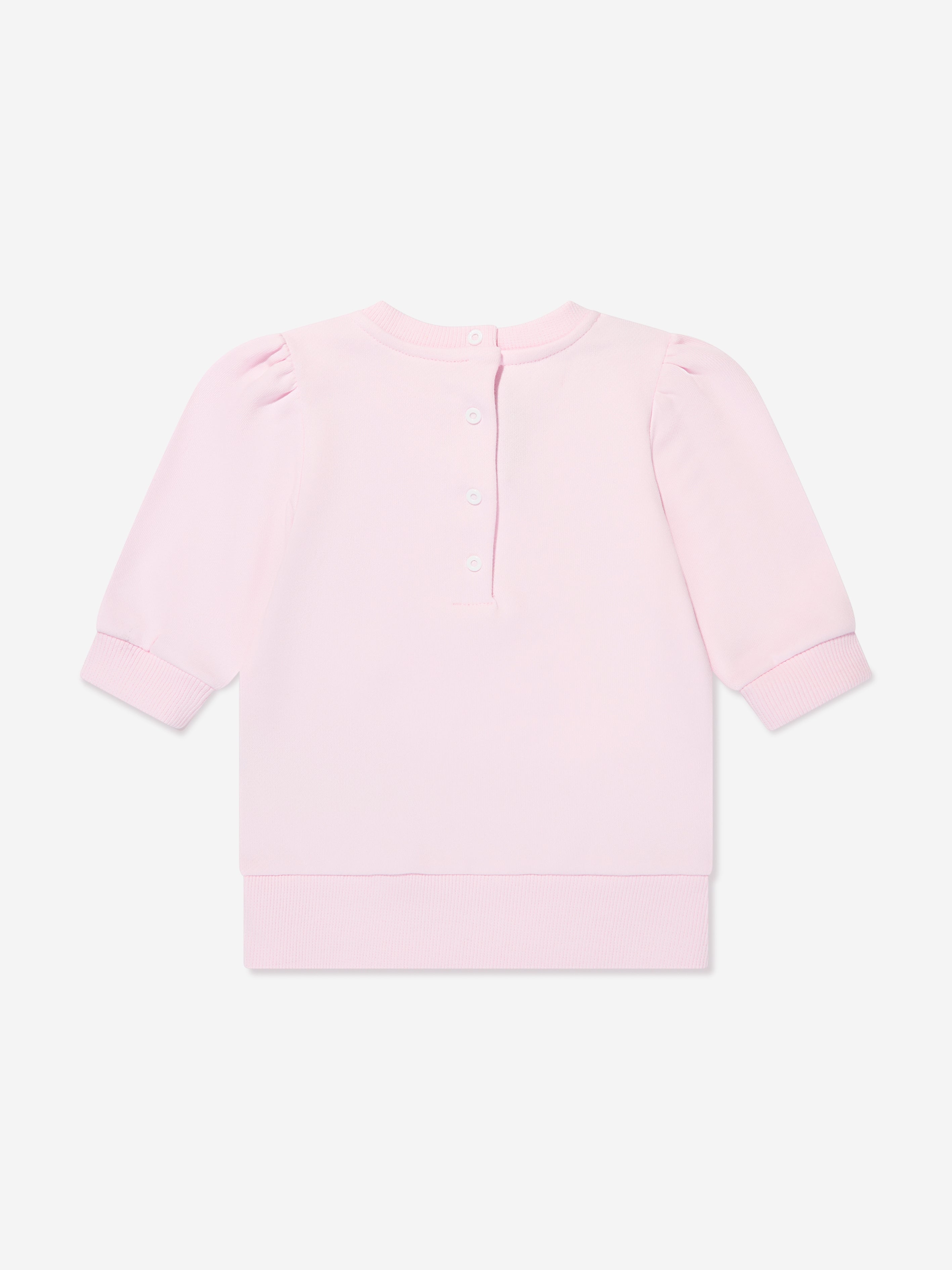 Balmain Baby Girls Sweater Dress in Pink