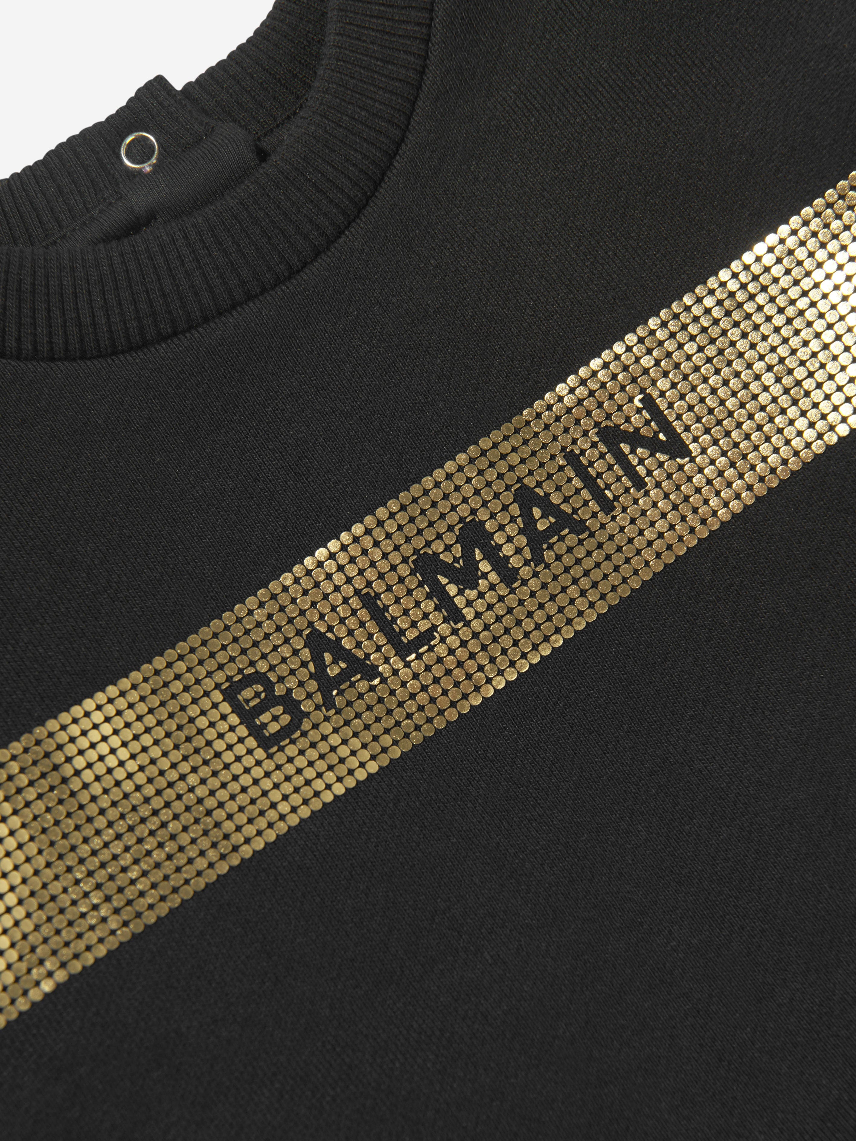 Balmain Baby Boys Logo Sweatshirt in Black