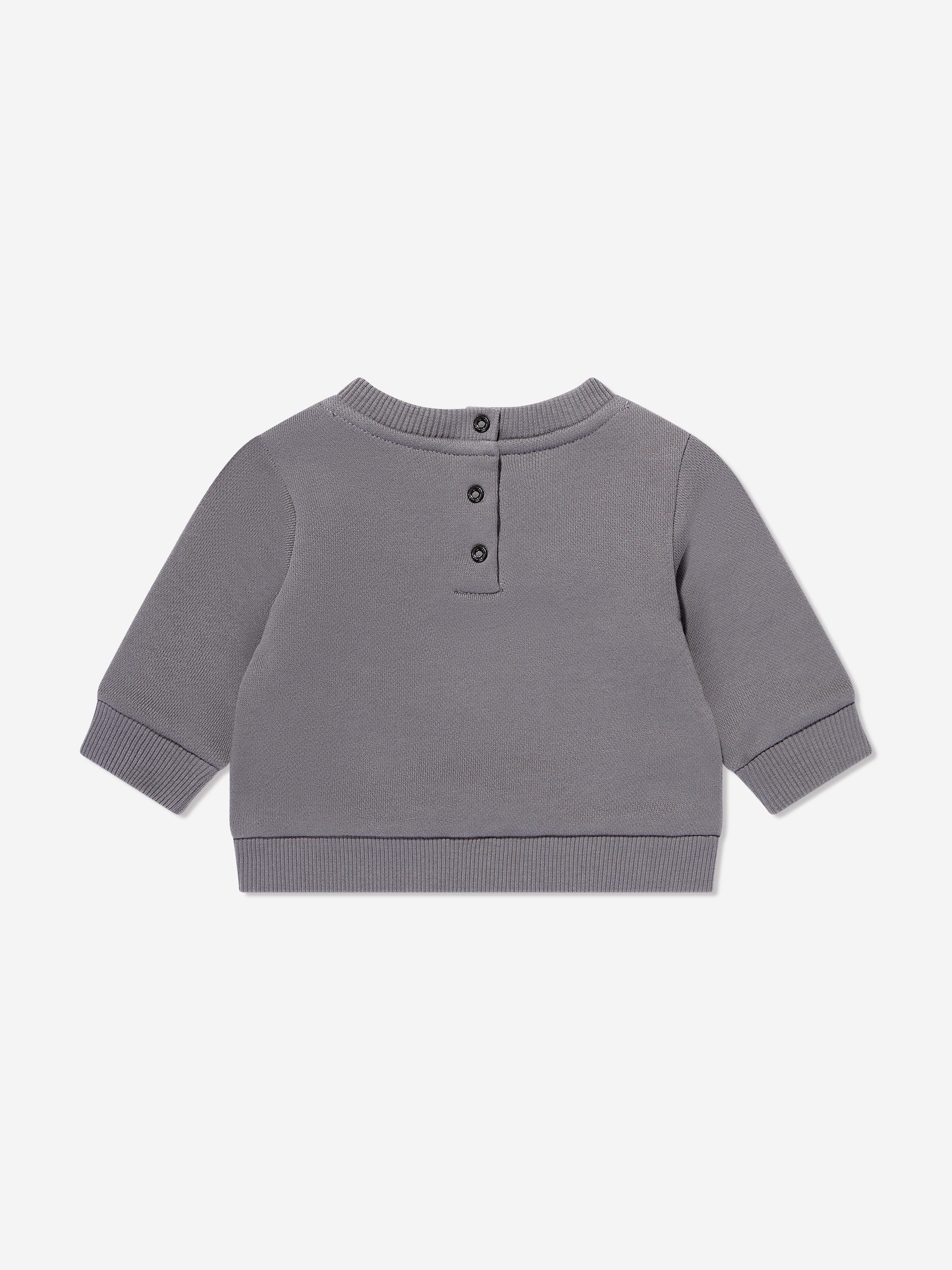 Balmain Baby Boys Logo Sweatshirt in Grey