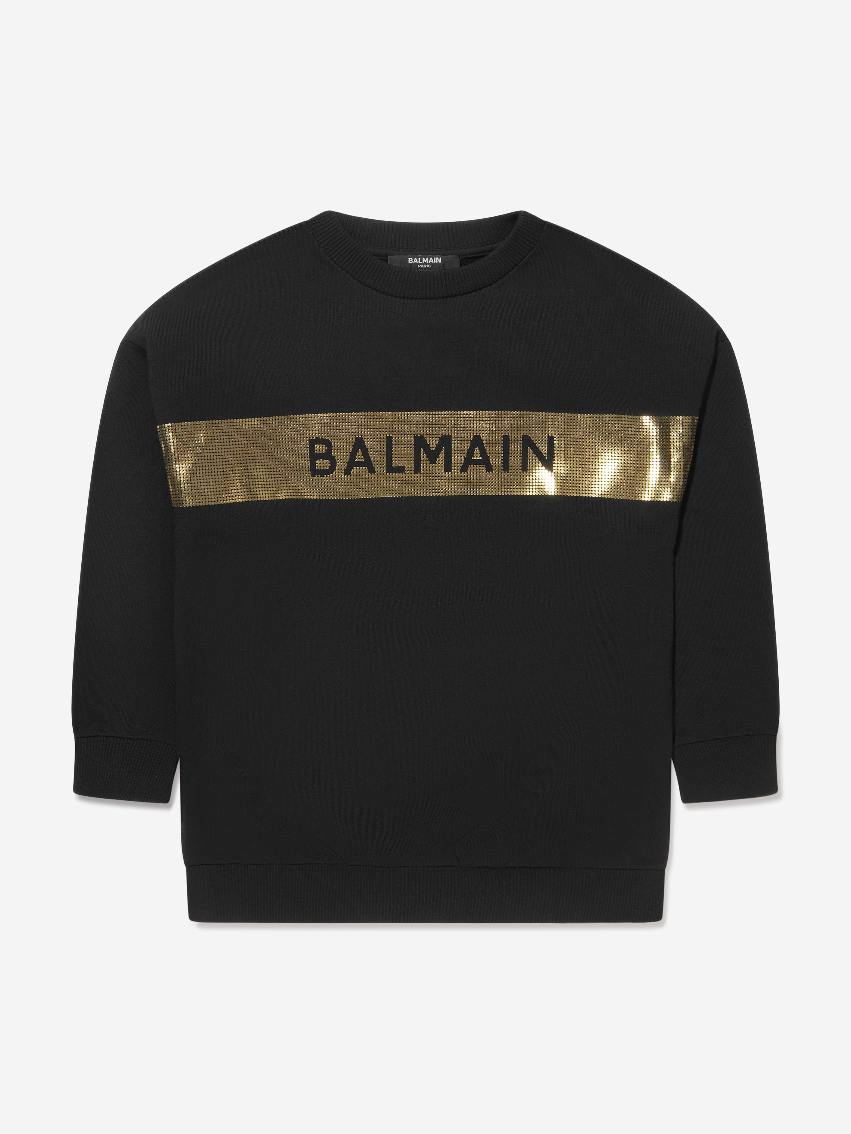 Balmain Kids Logo Sweatshirt in Black