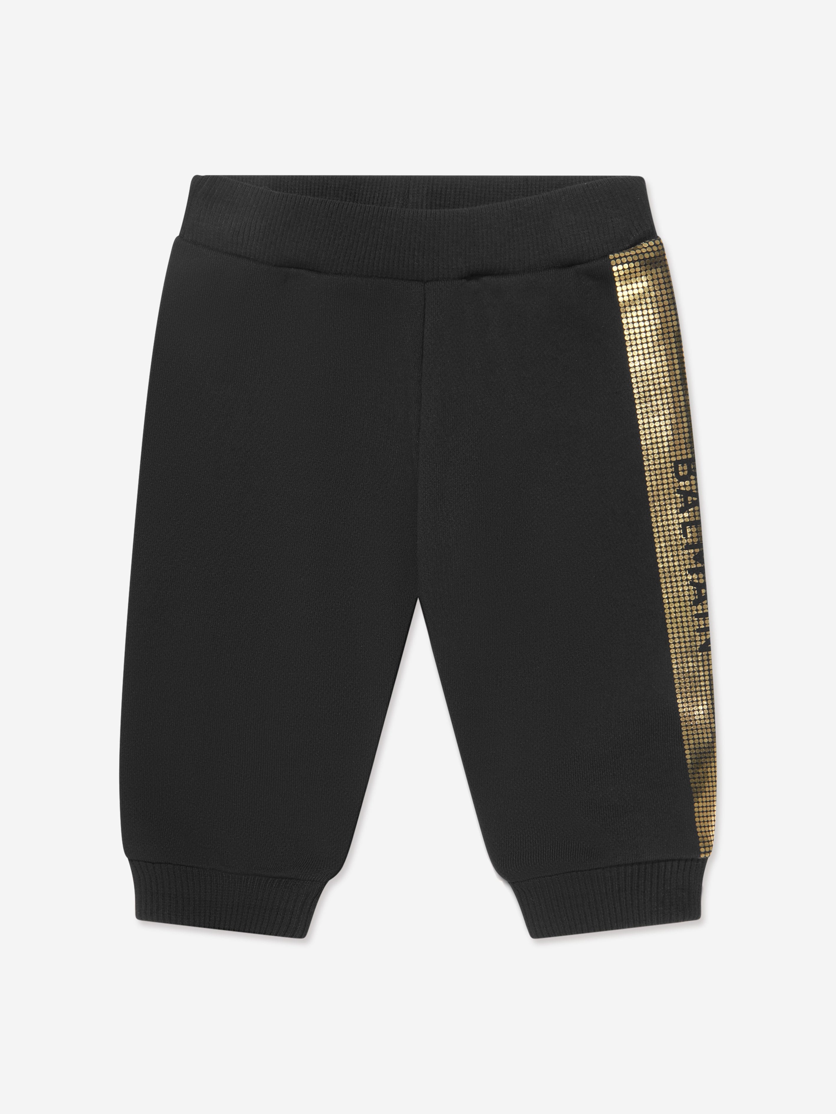 Balmain Baby Boys Logo Joggers in Black