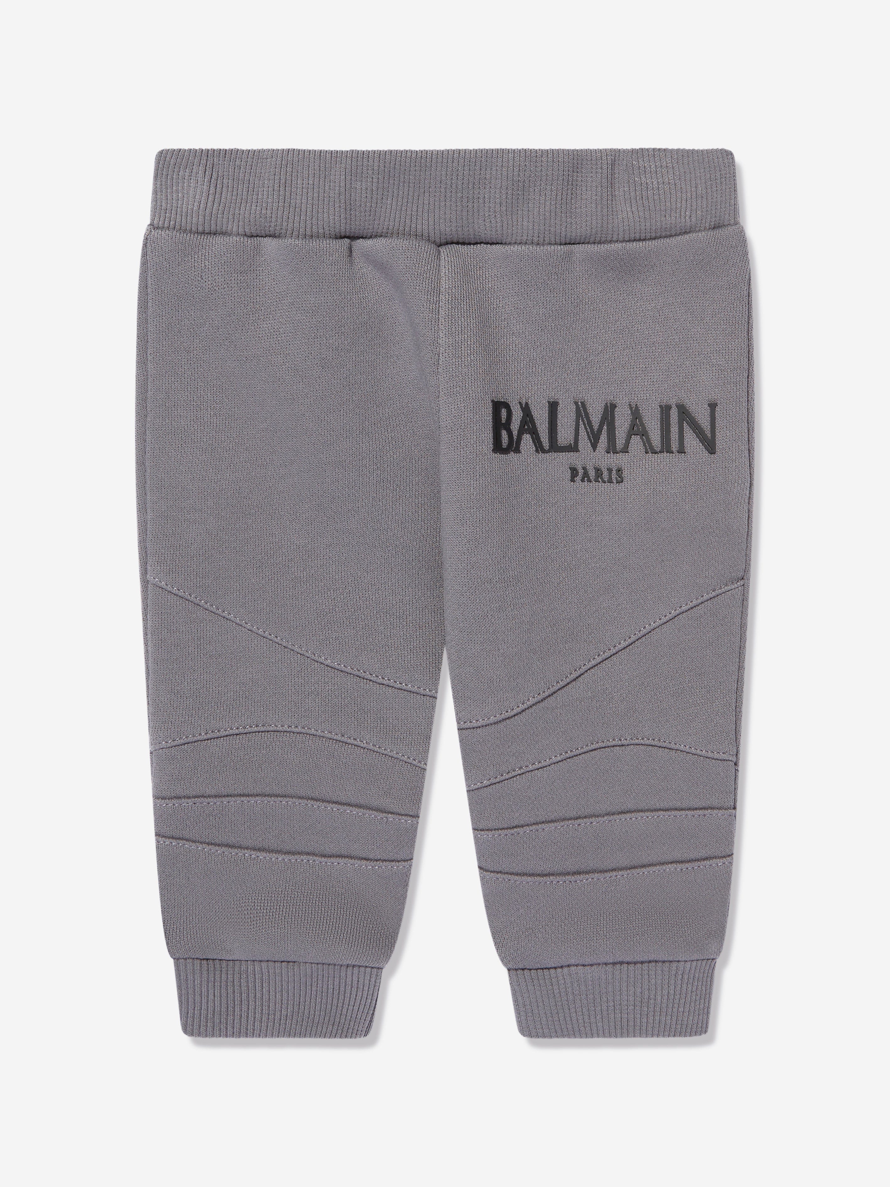 Balmain Baby Boys Logo Joggers in Grey