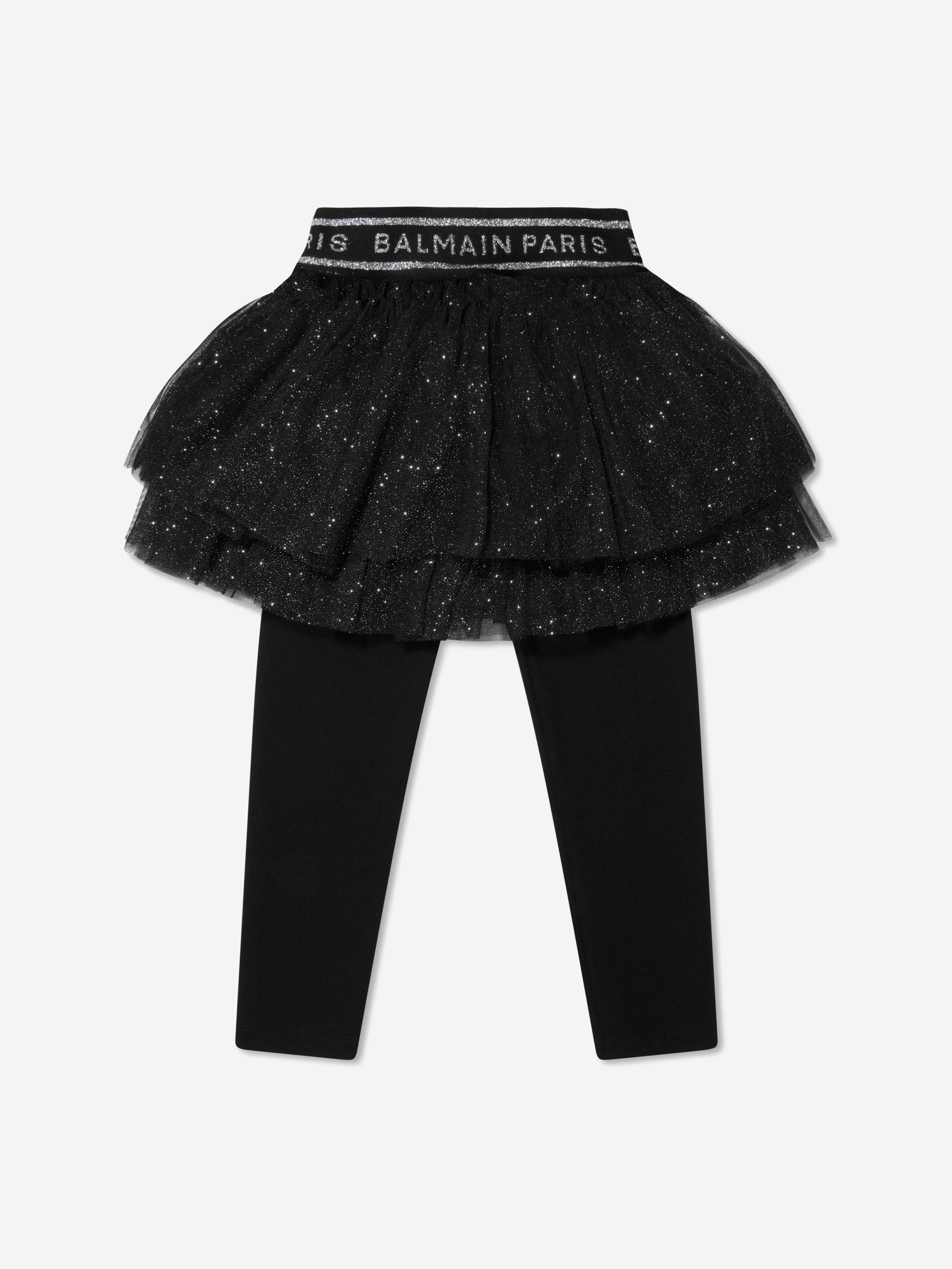 Balmain Girls Tutu Leggings in Black