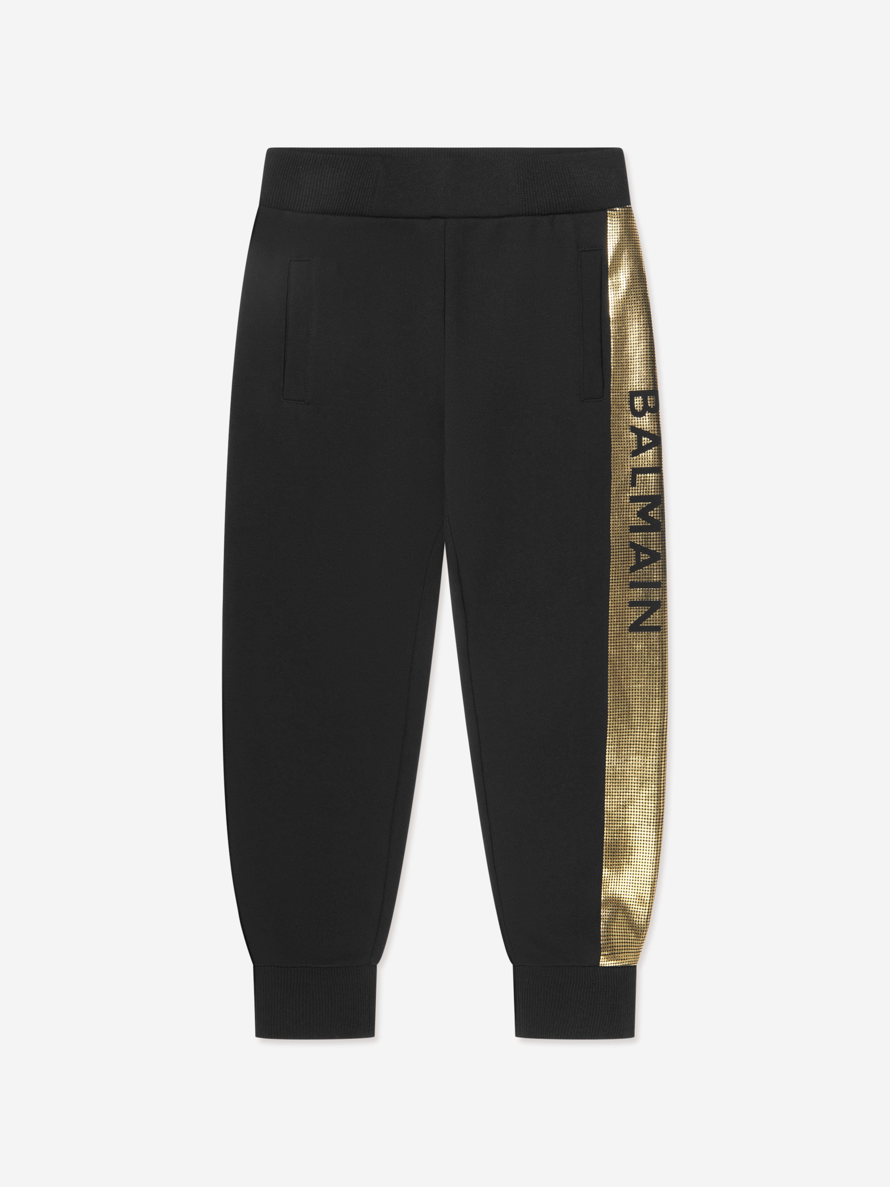 Balmain Kids Logo Joggers in Black