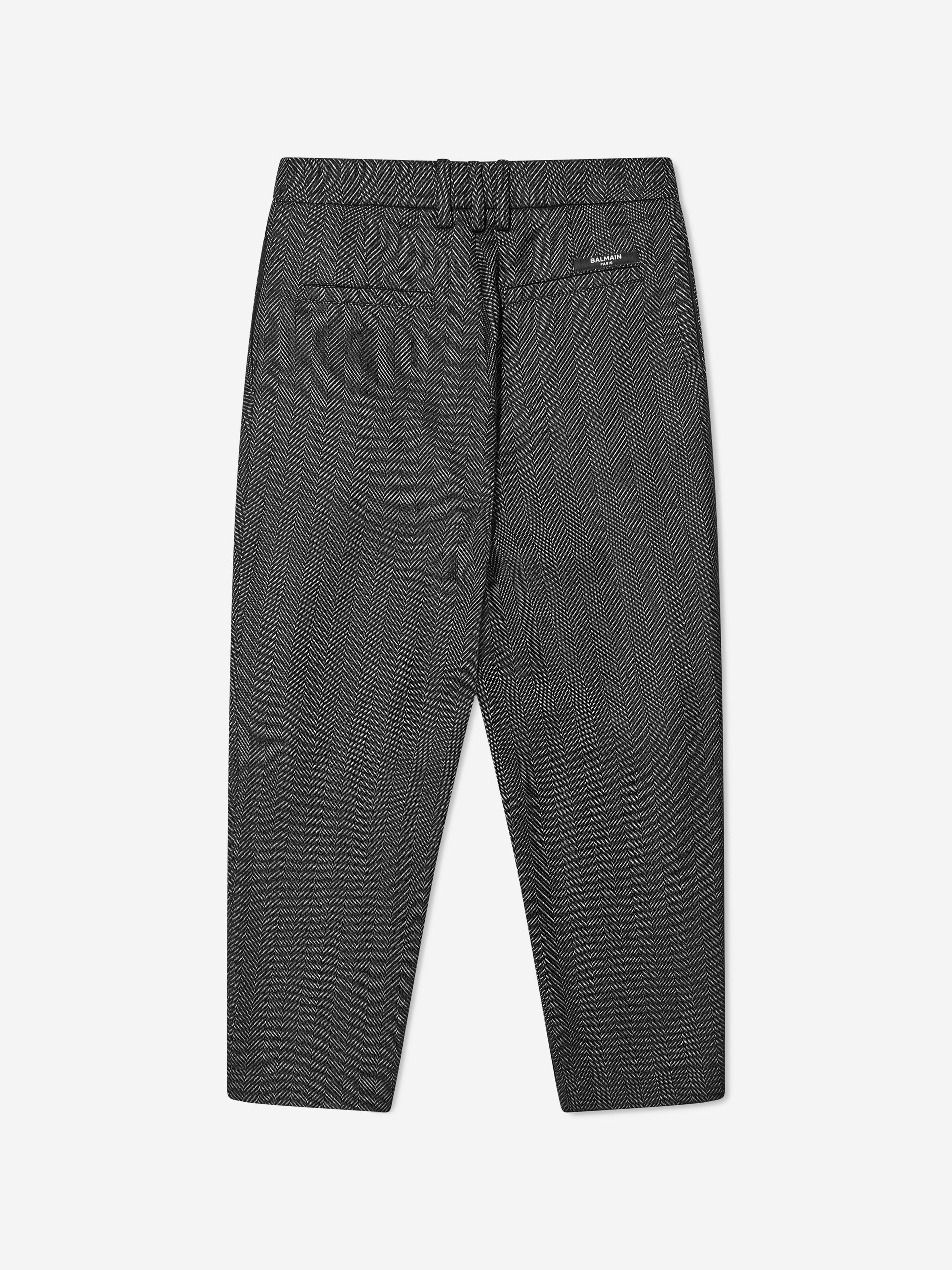 Balmain Boys Suit Trousers in Black