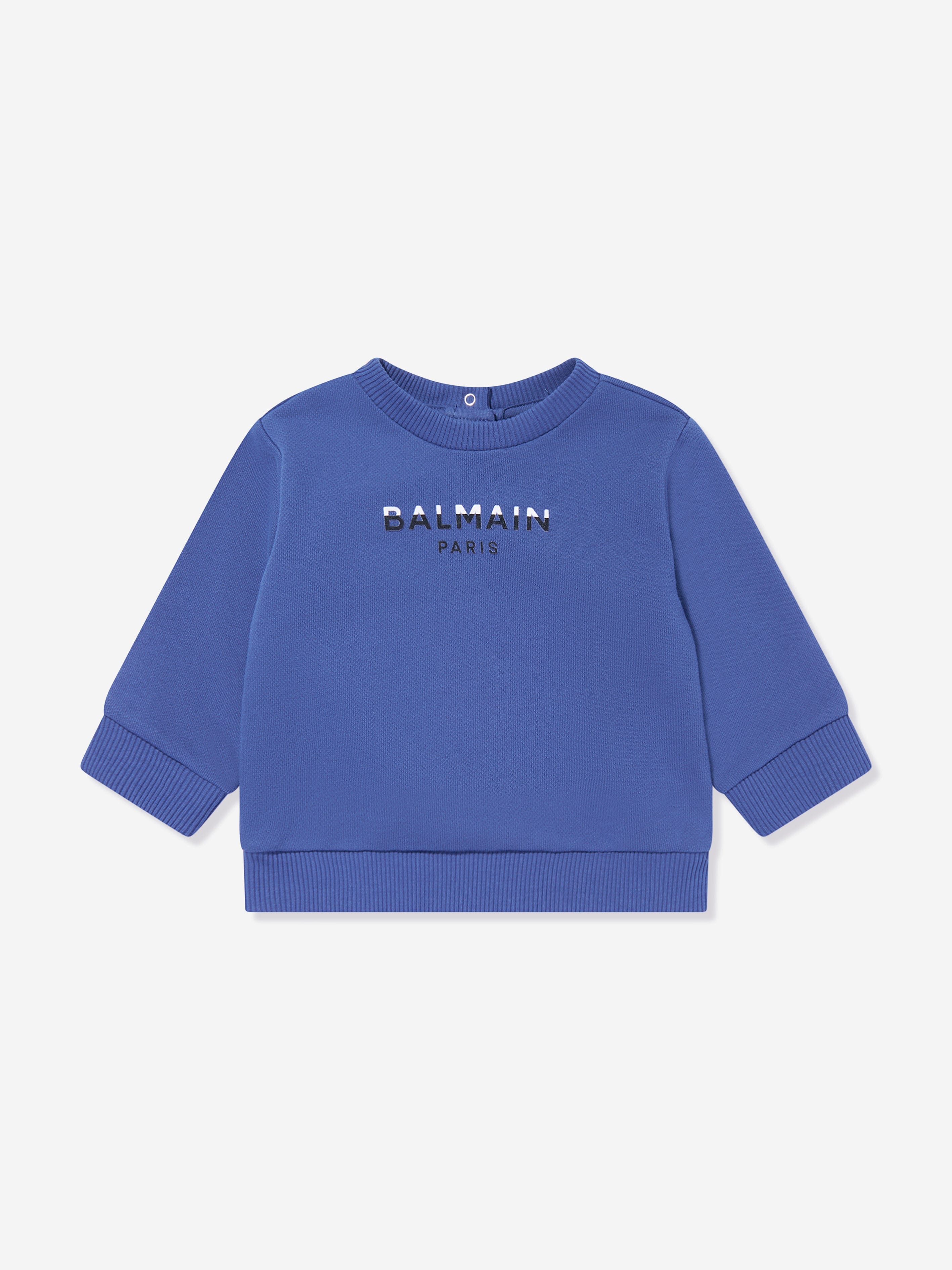 Balmain Baby Boys Logo Sweatshirt in Blue