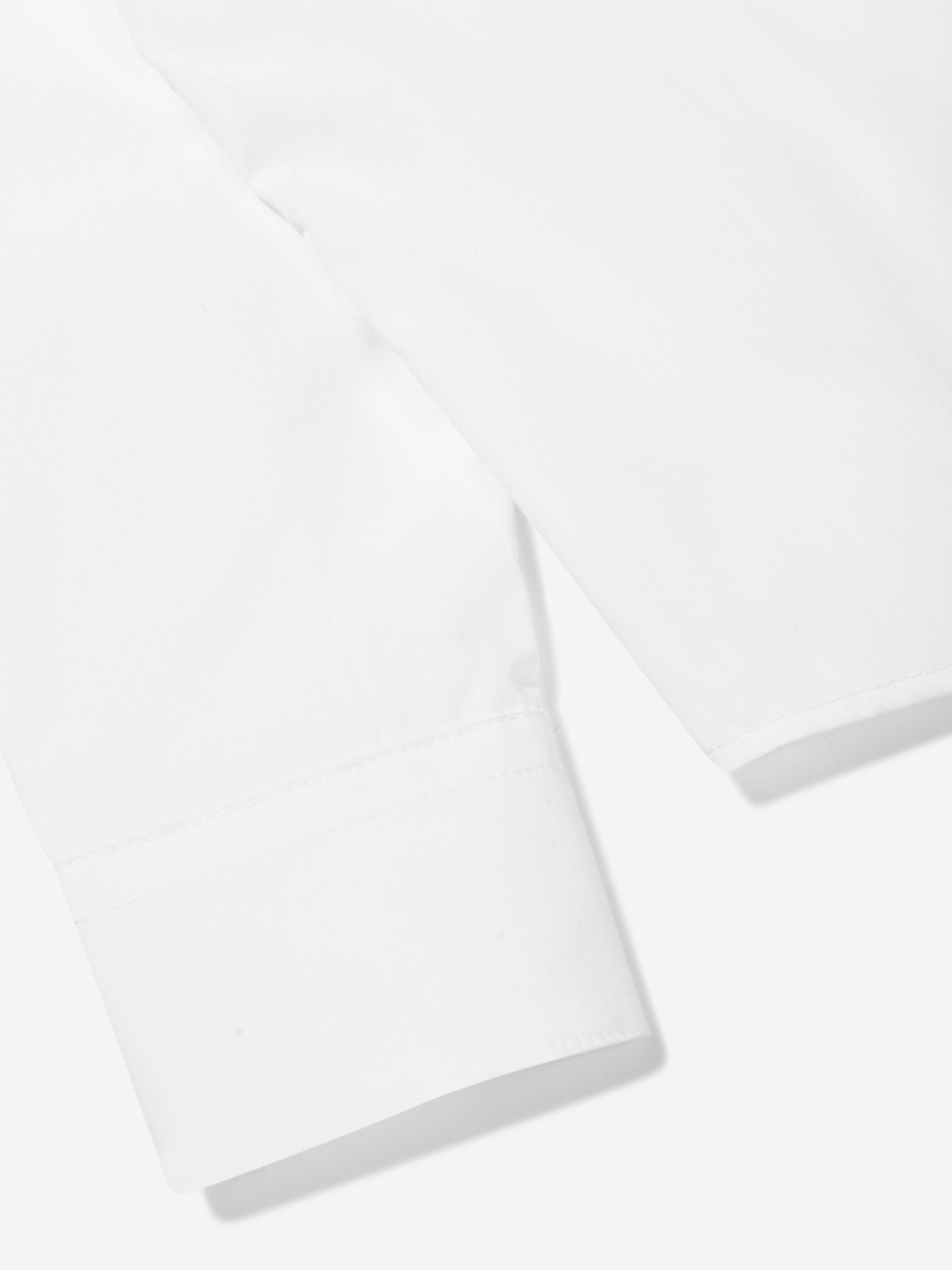 Balmain Boys Logo Collar Shirt in White