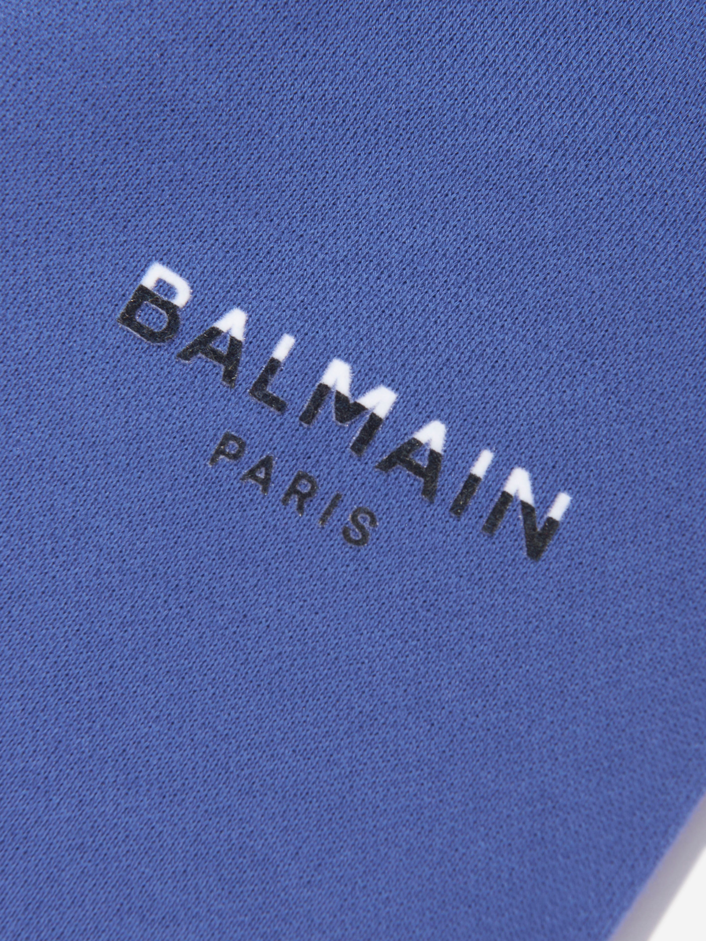 Balmain Baby Boys Logo Joggers in Blue