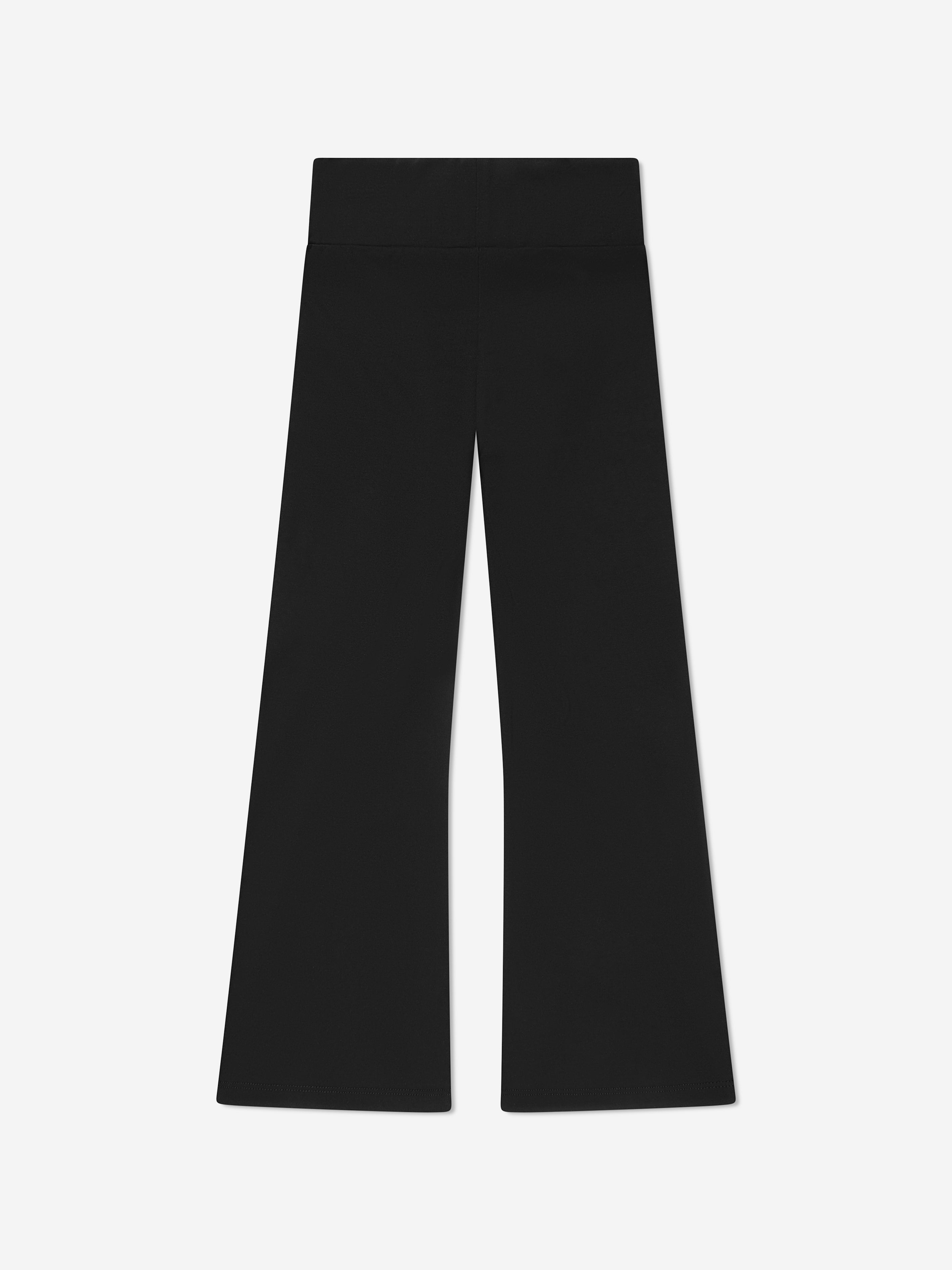 Balmain Girls Flared Logo Leggings in Black