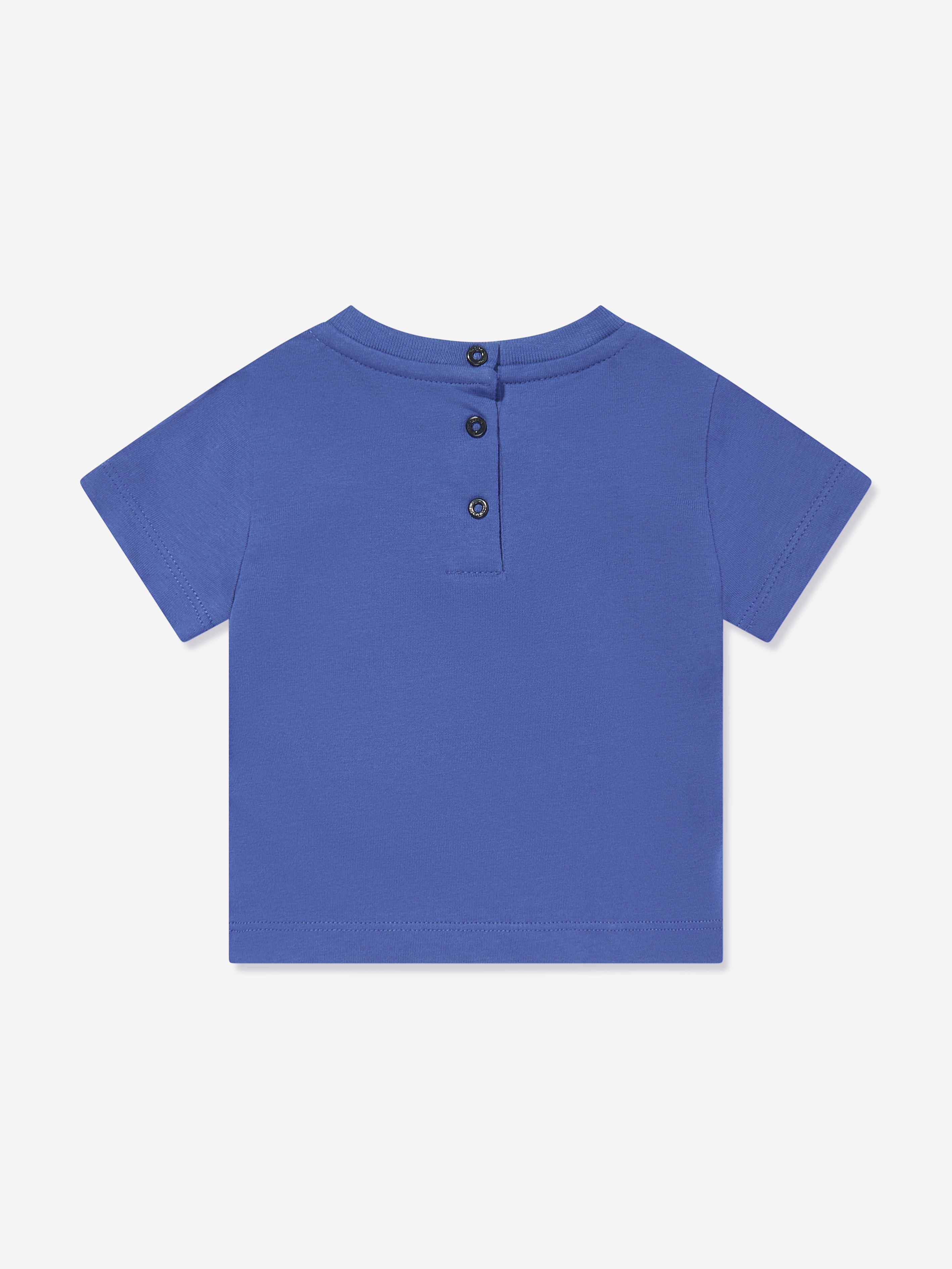 Balmain Baby Boys Paris Logo T-Shirt in Blue