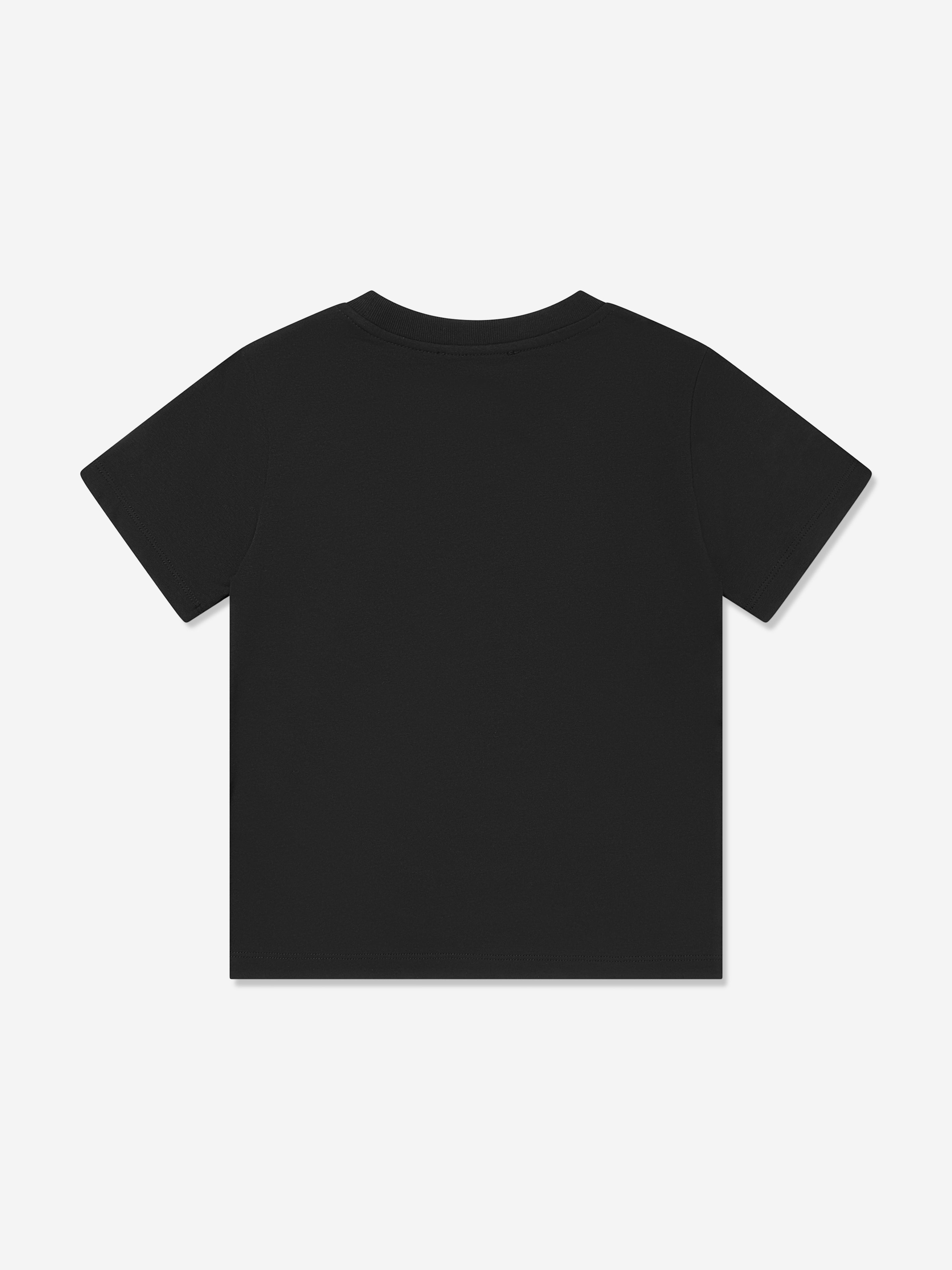 Balmain Kids Logo Print T-Shirt in Black