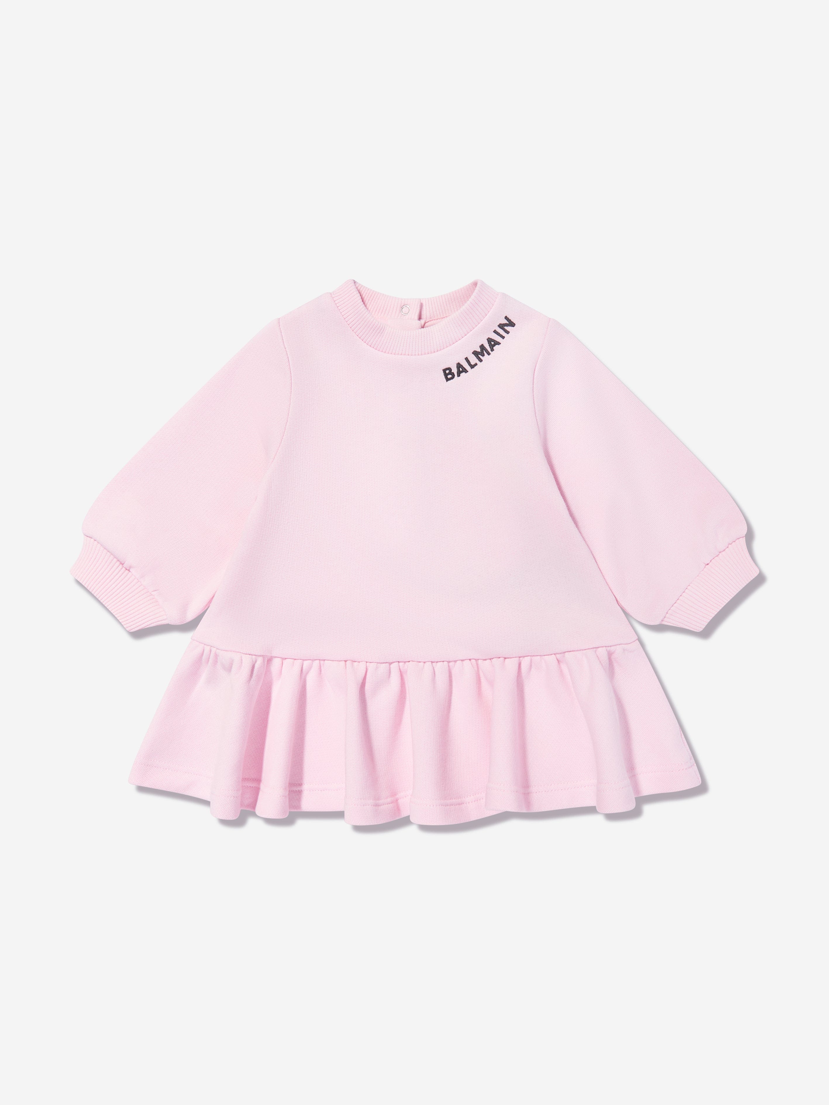 Balmain Baby Girls Dress With Knickers in Pink