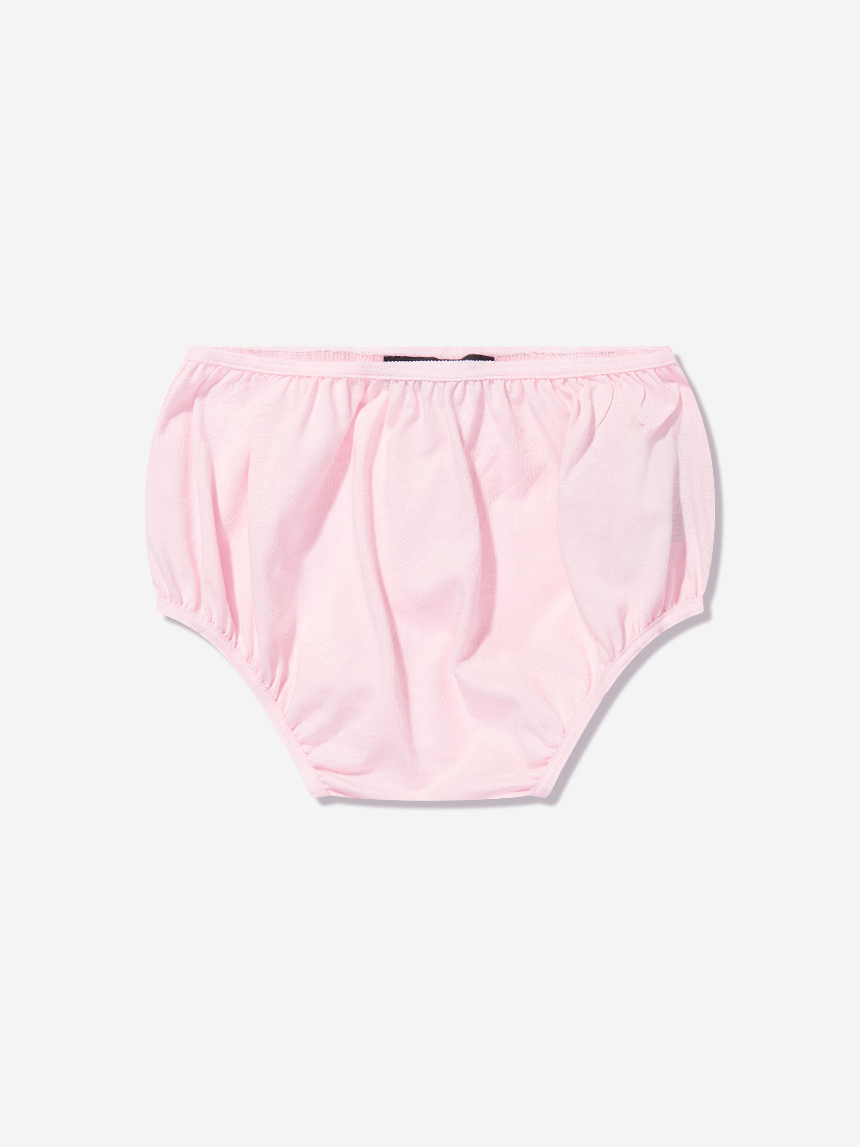 Balmain Baby Girls Dress With Knickers in Pink