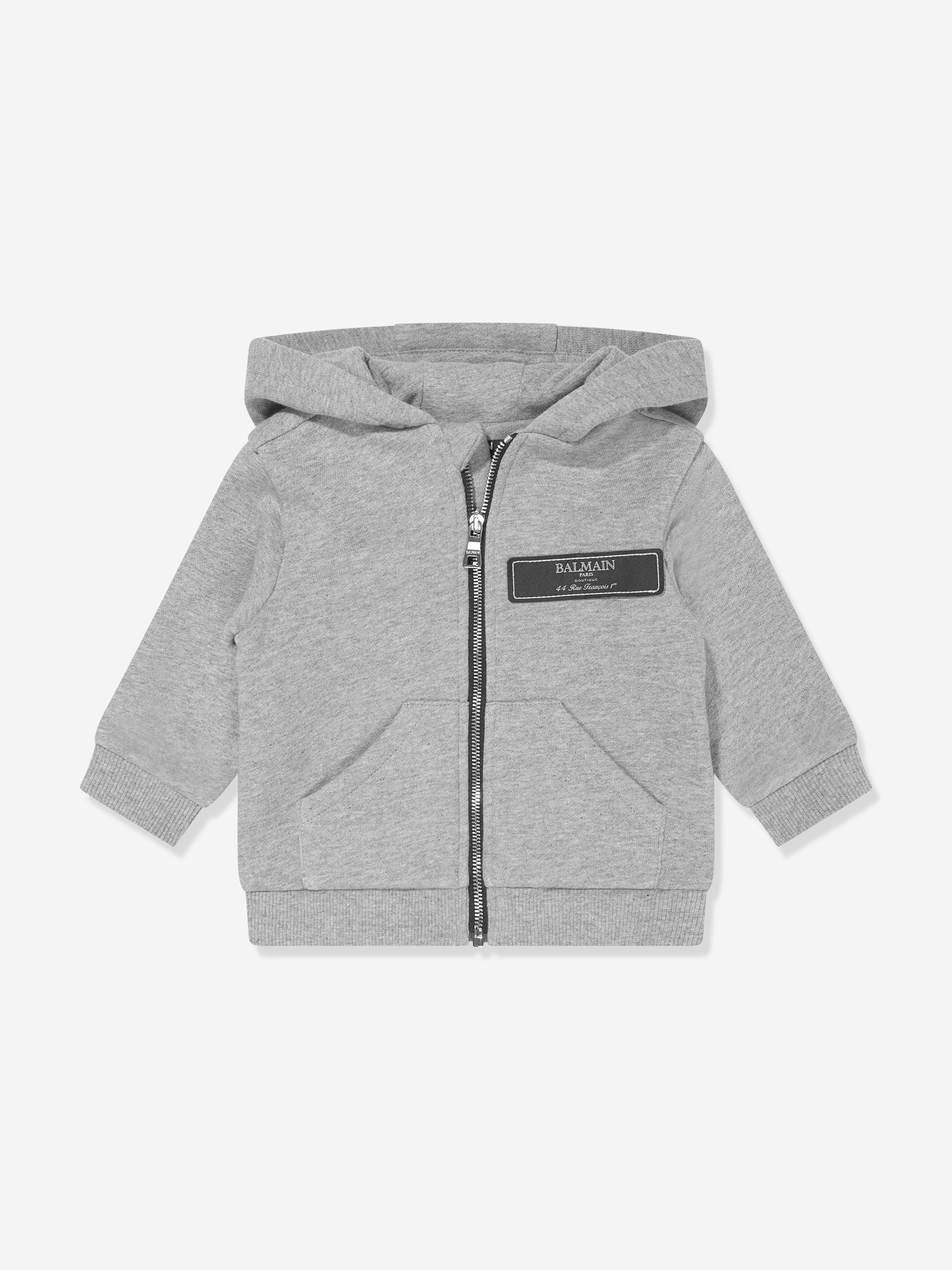 Balmain Baby Zip Up Top in Grey