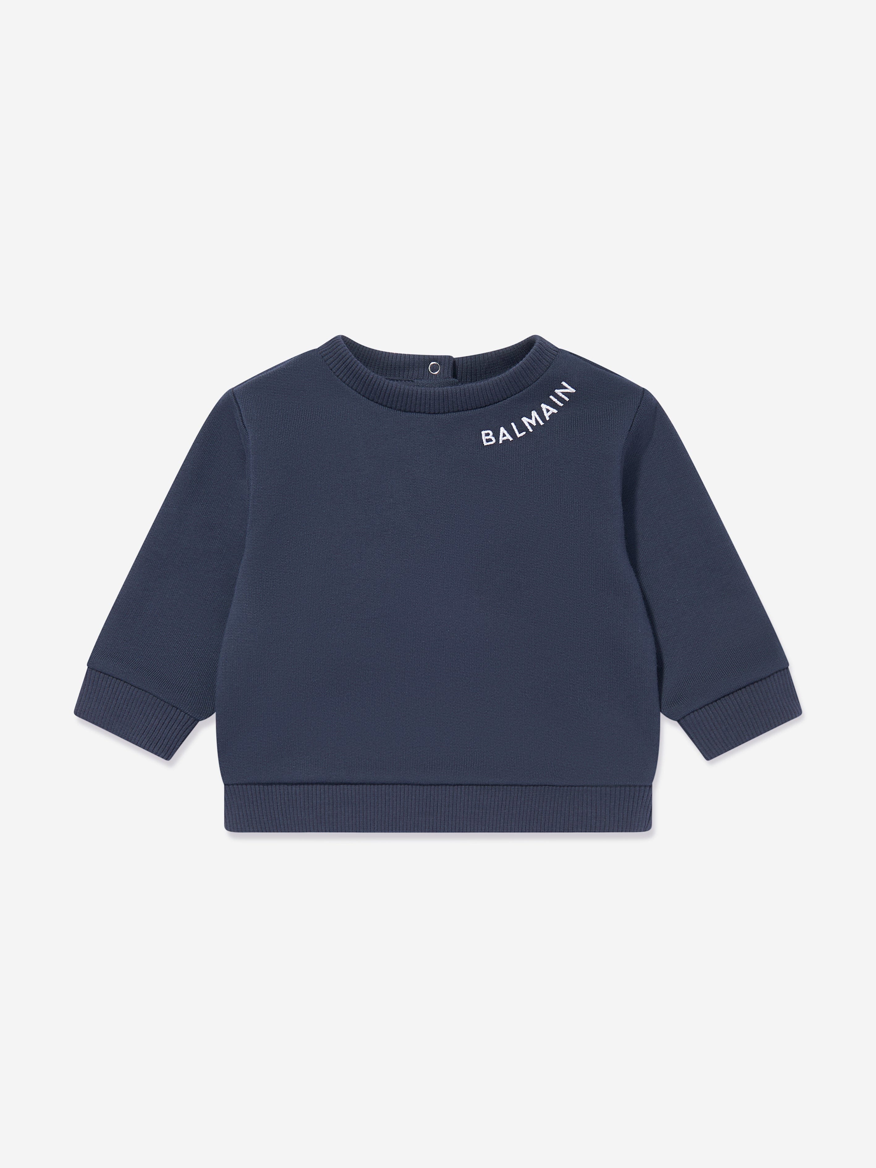 Balmain Baby Logo Sweatshirt in Navy