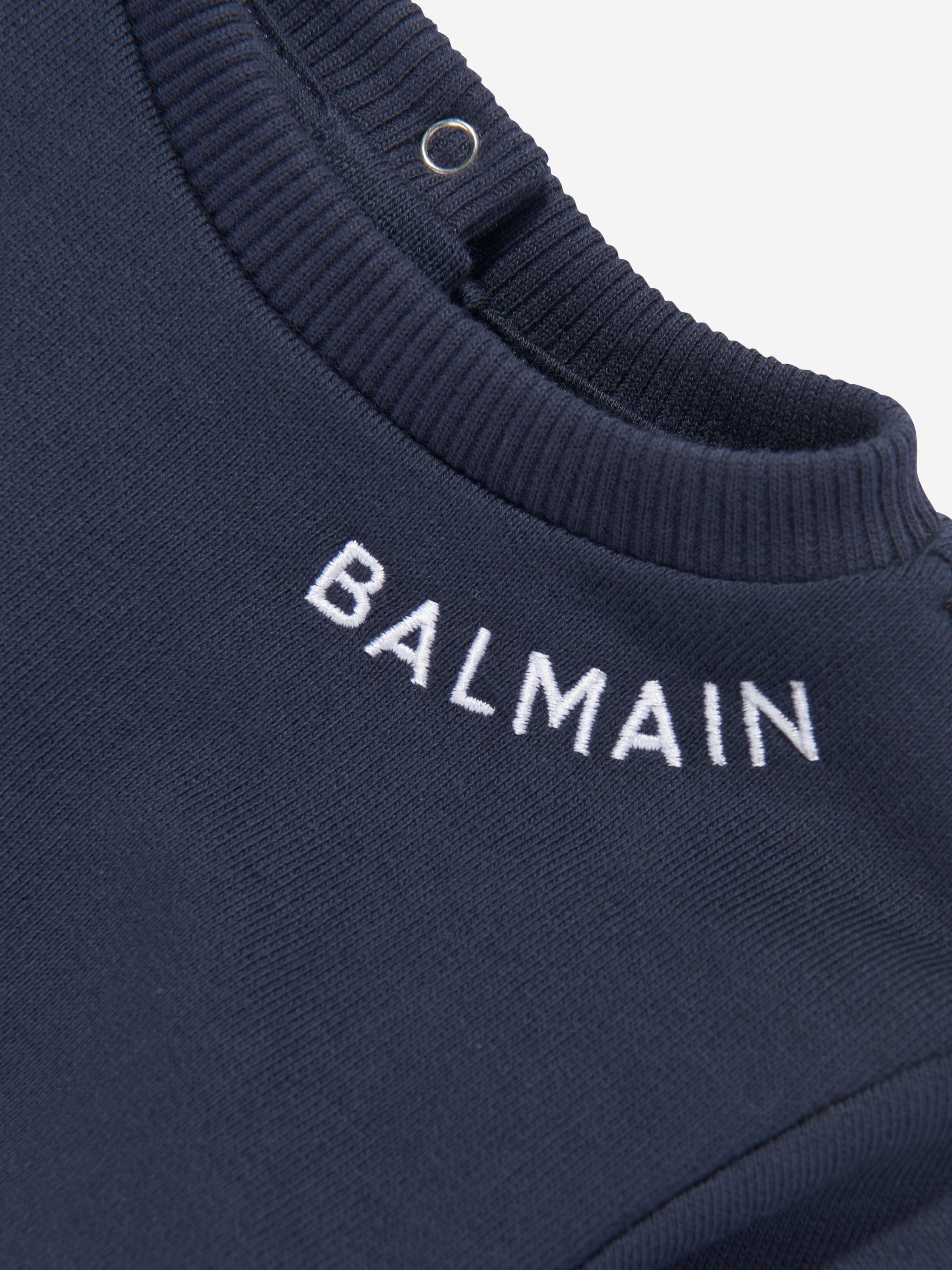 Balmain Baby Logo Sweatshirt in Navy