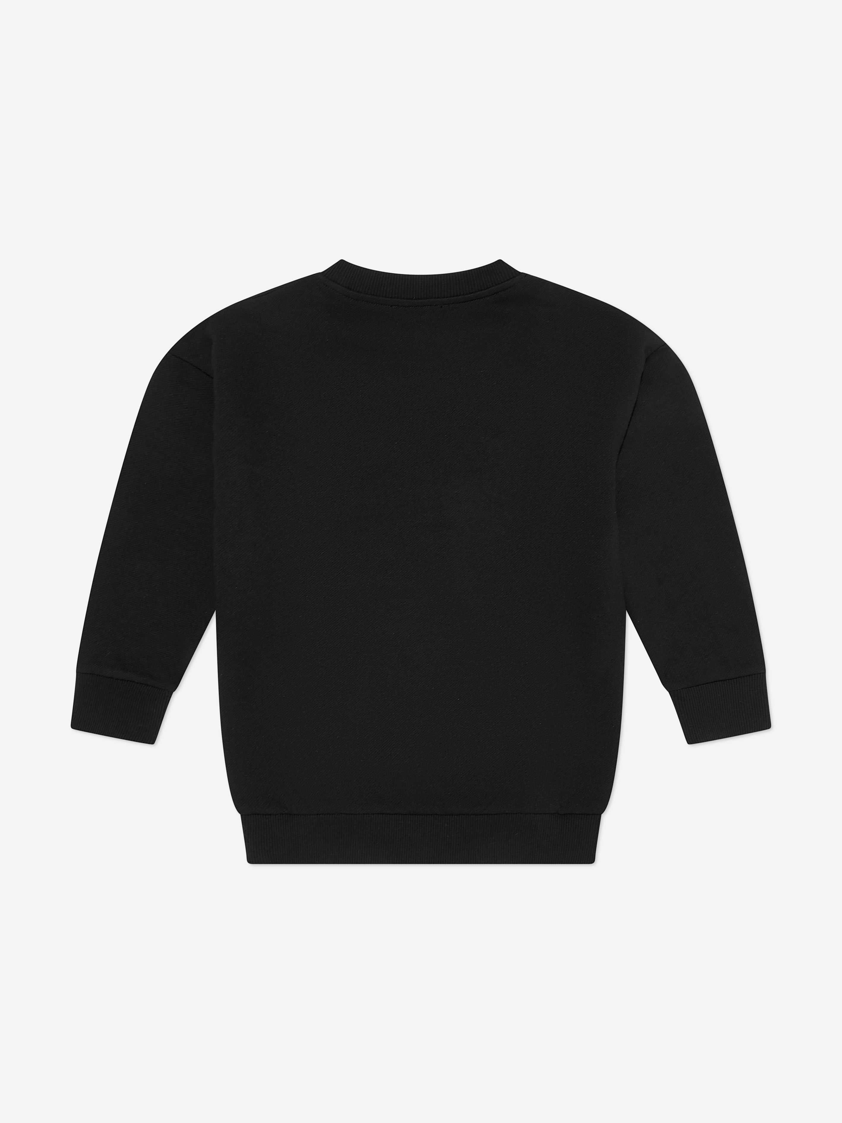 Balmain Girls Paris Logo Sweatshirt in Black