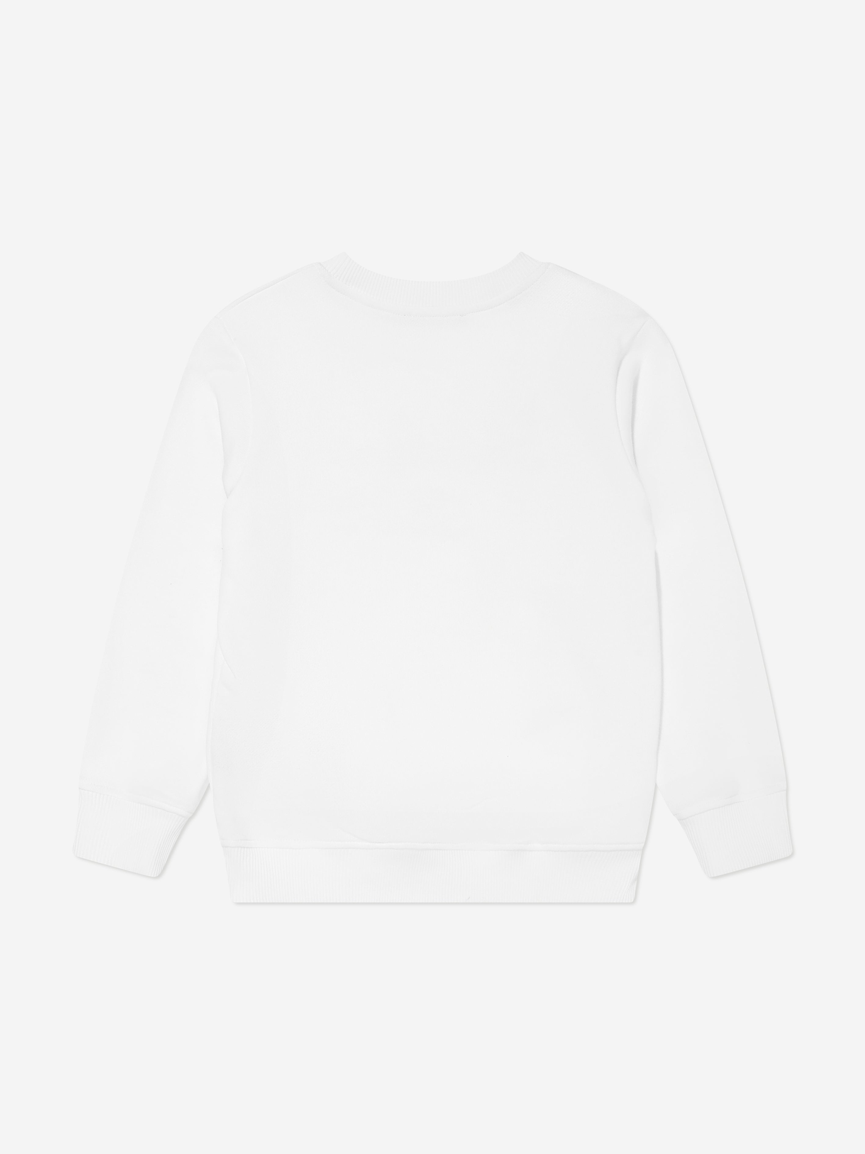 Balmain Kids Paris Logo Sweatshirt in White