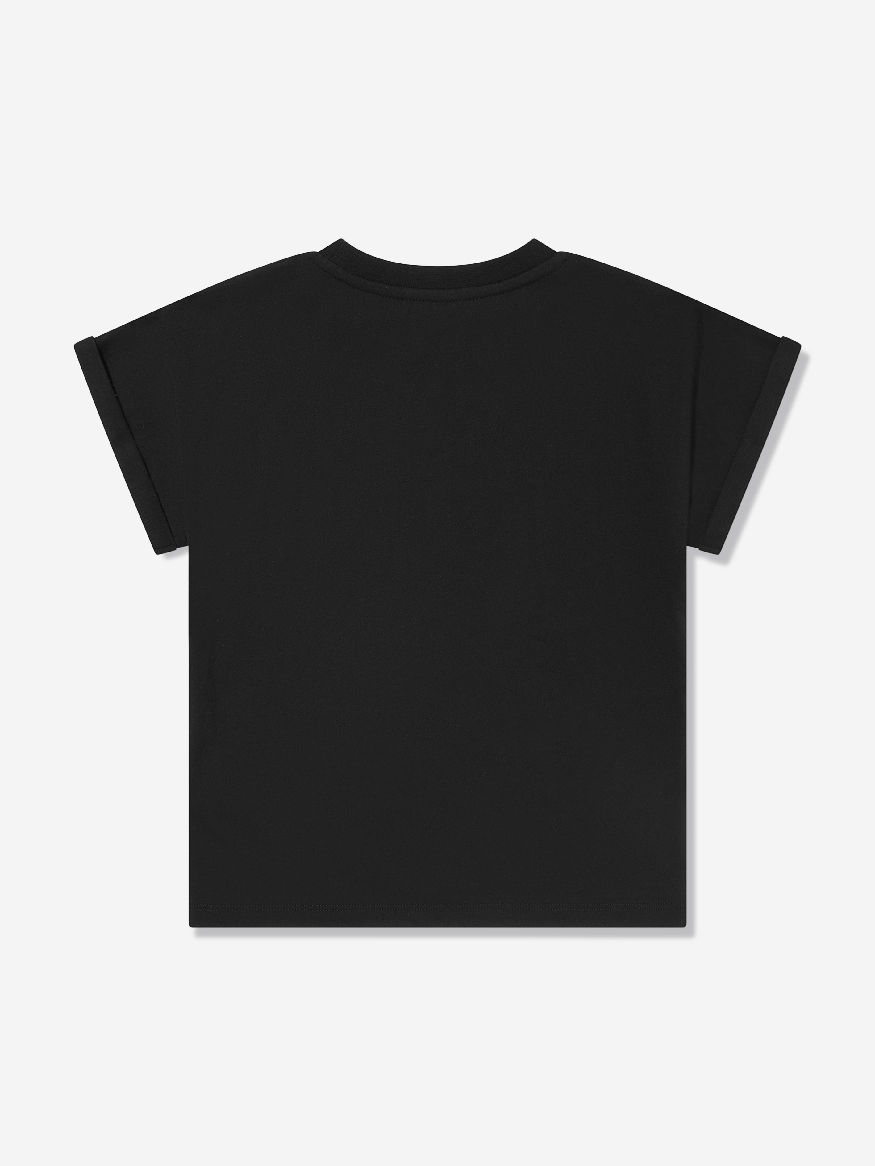 Balmain Girls Logo T-Shirt in Black