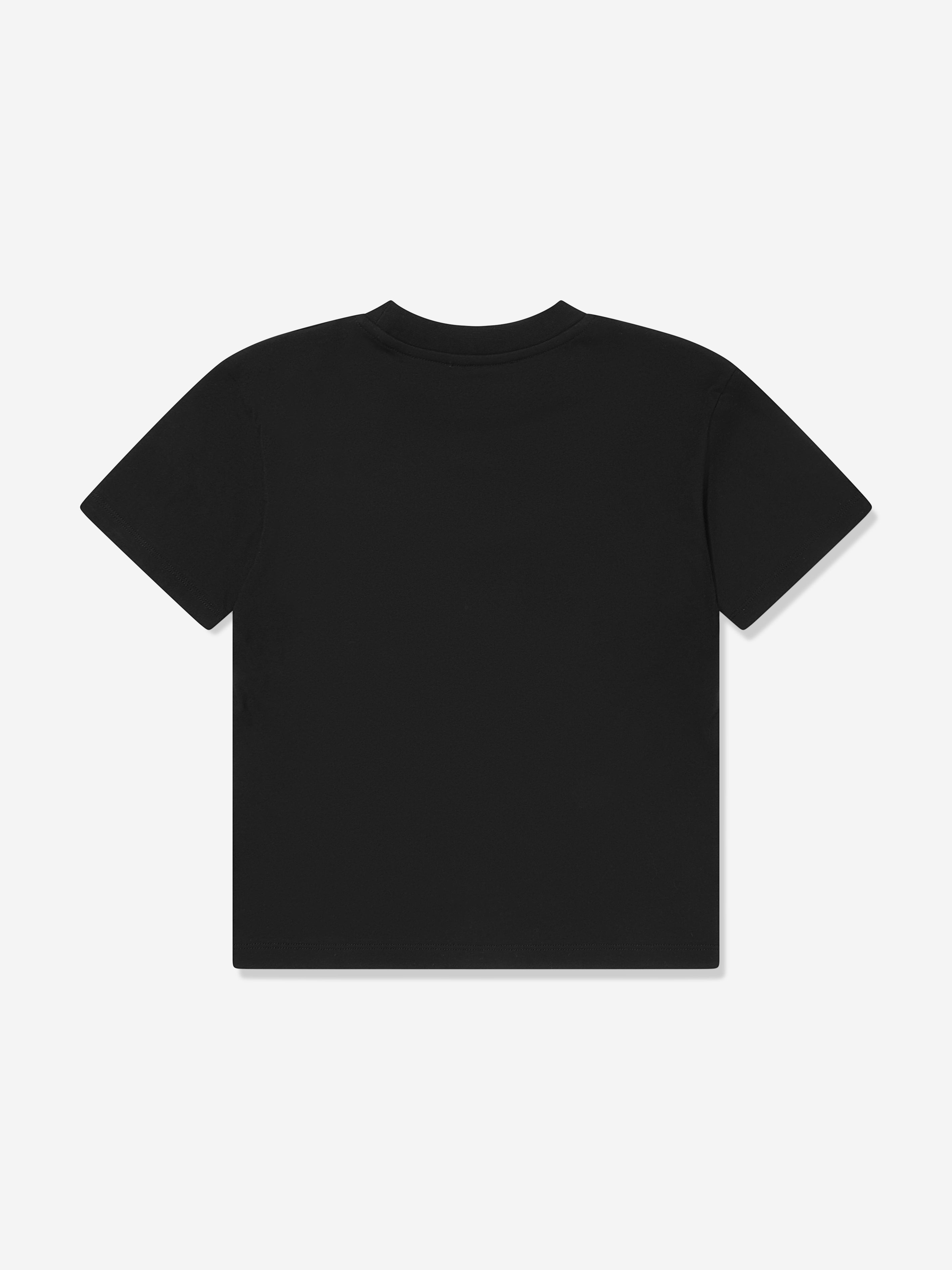 Balmain Kids Paris Logo T-Shirt in Black