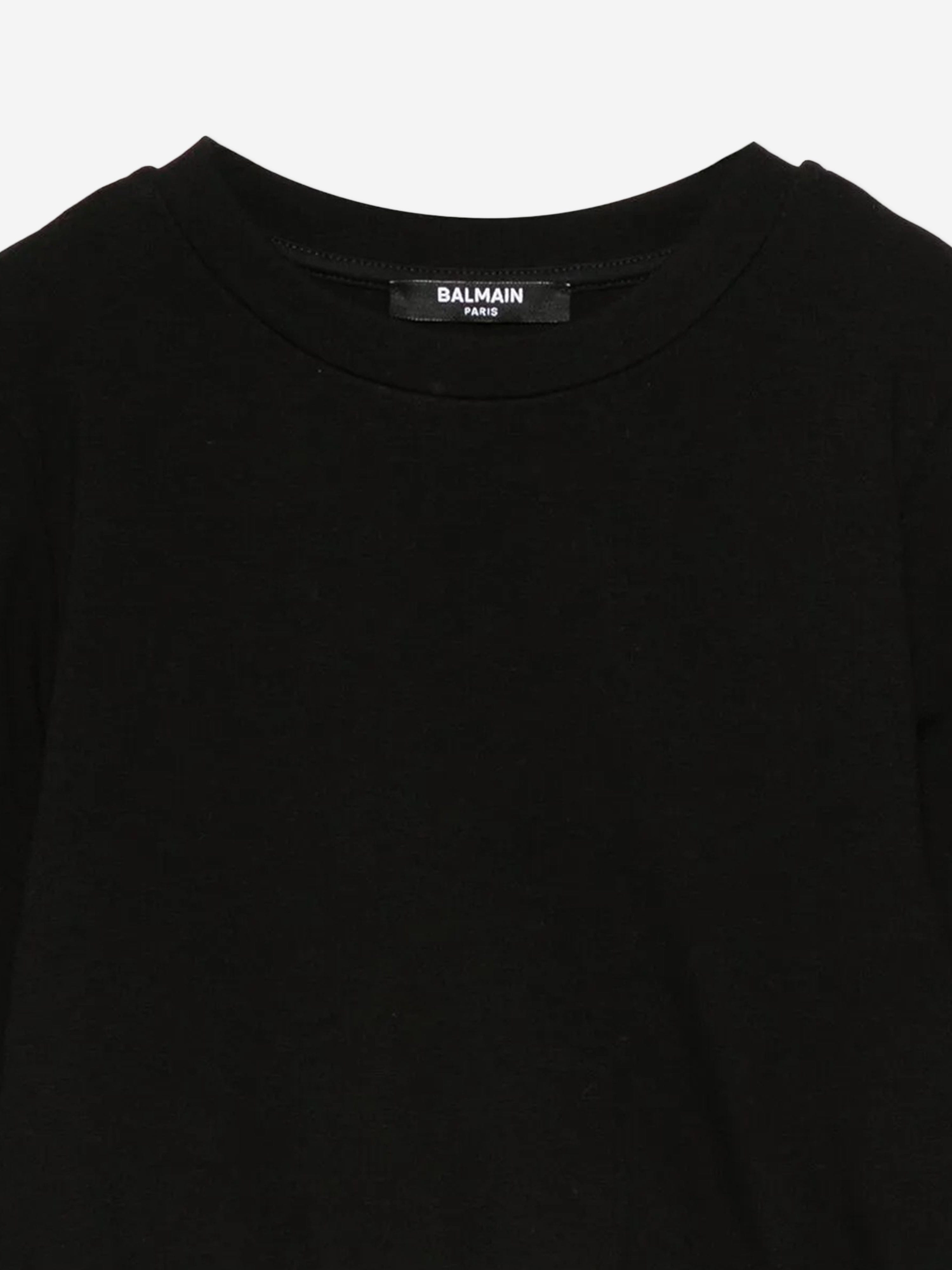 Balmain Girls Logo Band Sweatshirt in Black