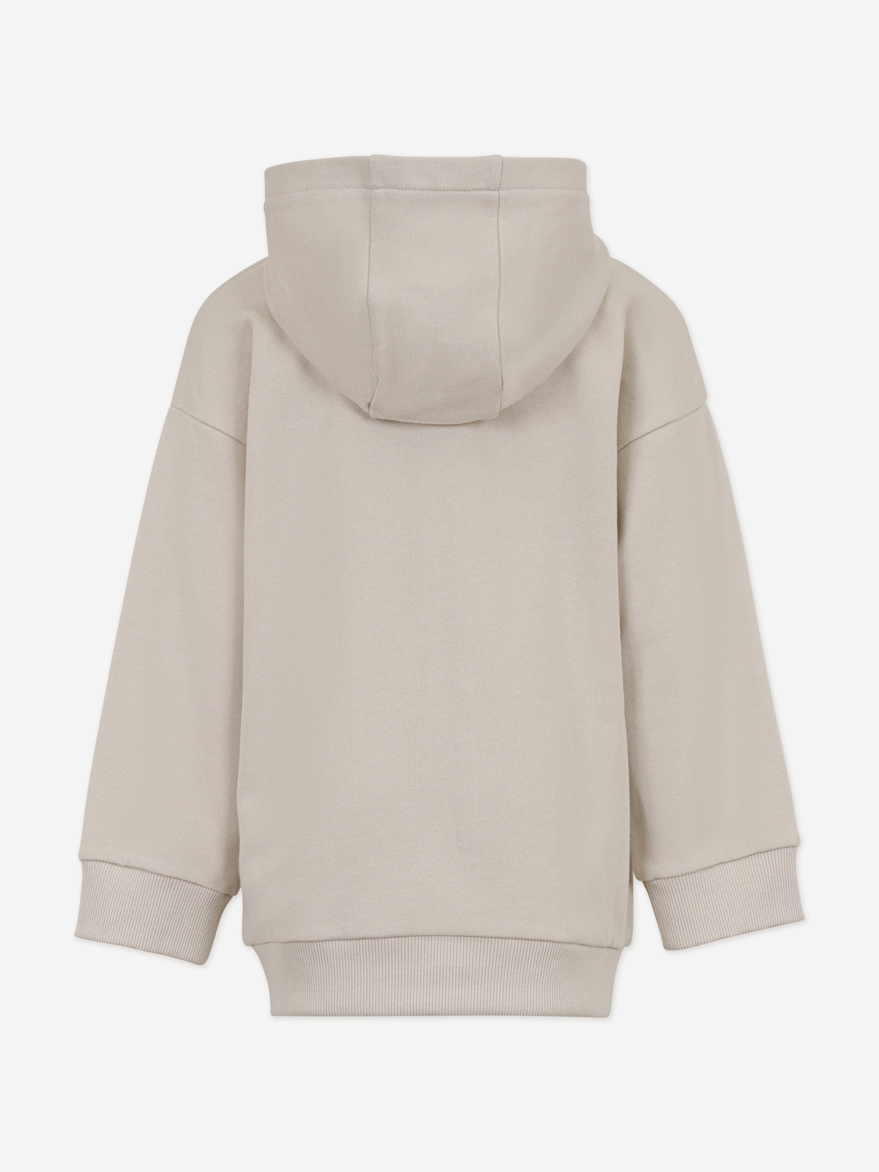 Balmain Boys Logo Zip Up Top in Beige