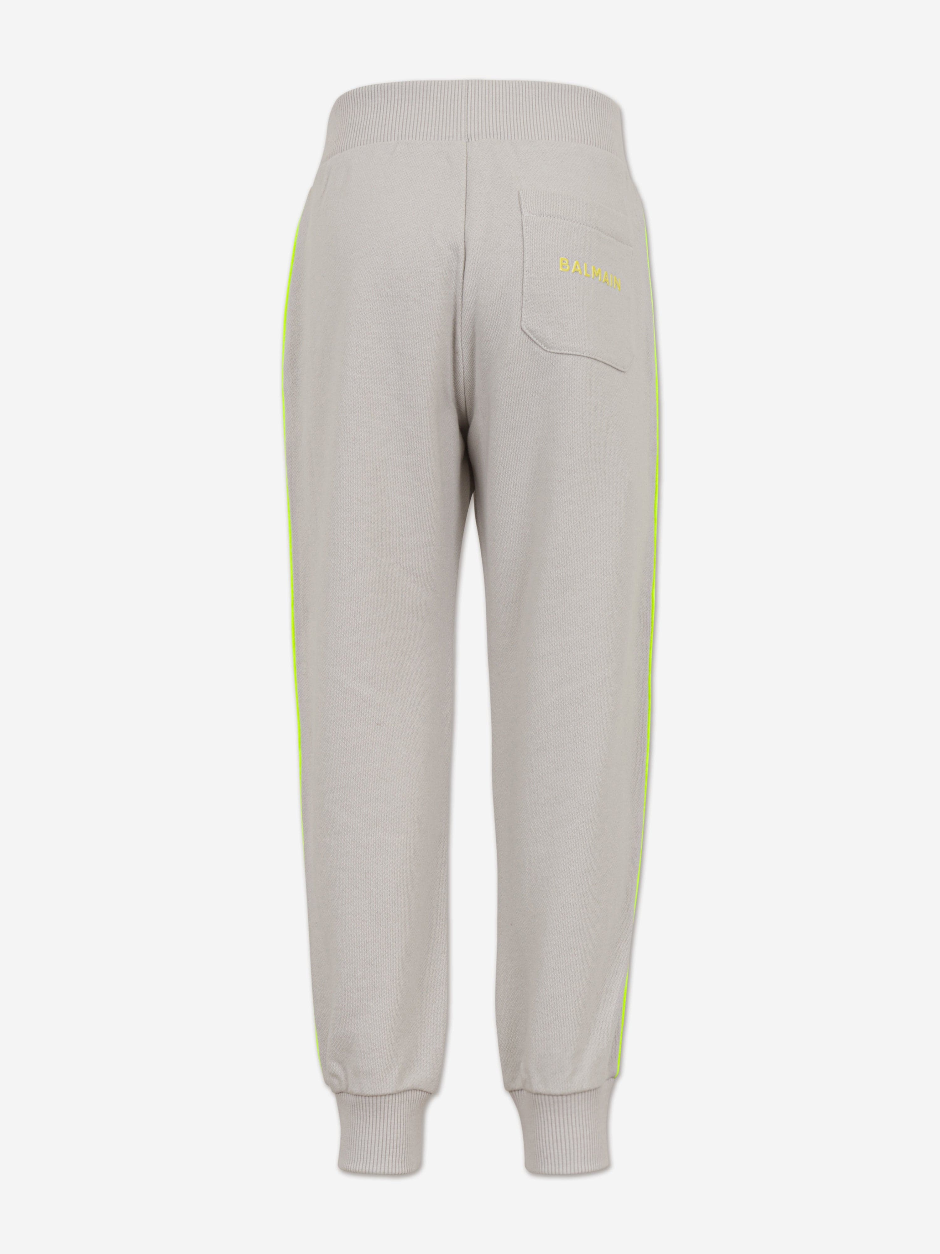 Balmain Boys Fleece Joggers in Grey