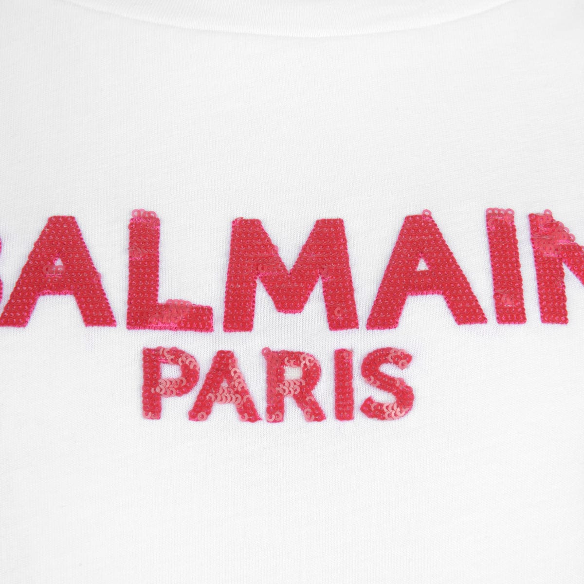 Balmain Girls Sequin Logo Top