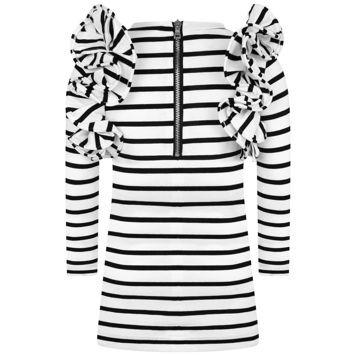 Balmain Girls & Black Striped Dress