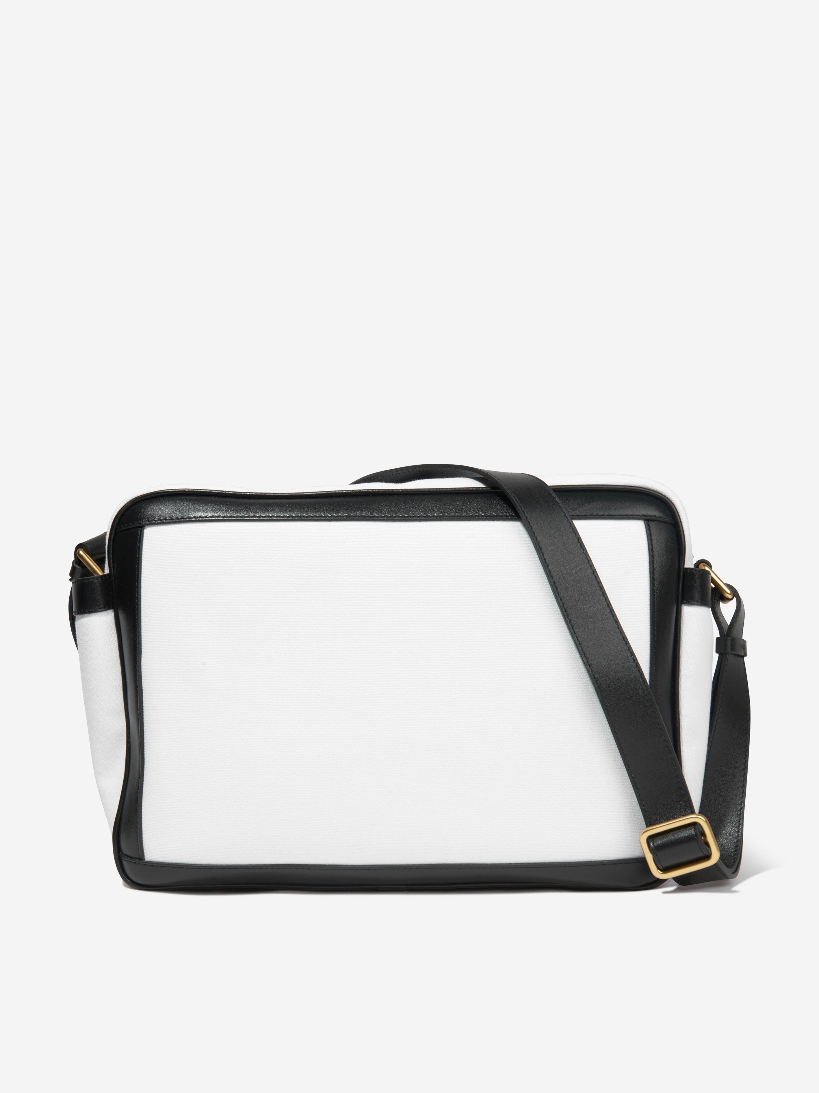 Balmain Baby Logo Changing Bag in White