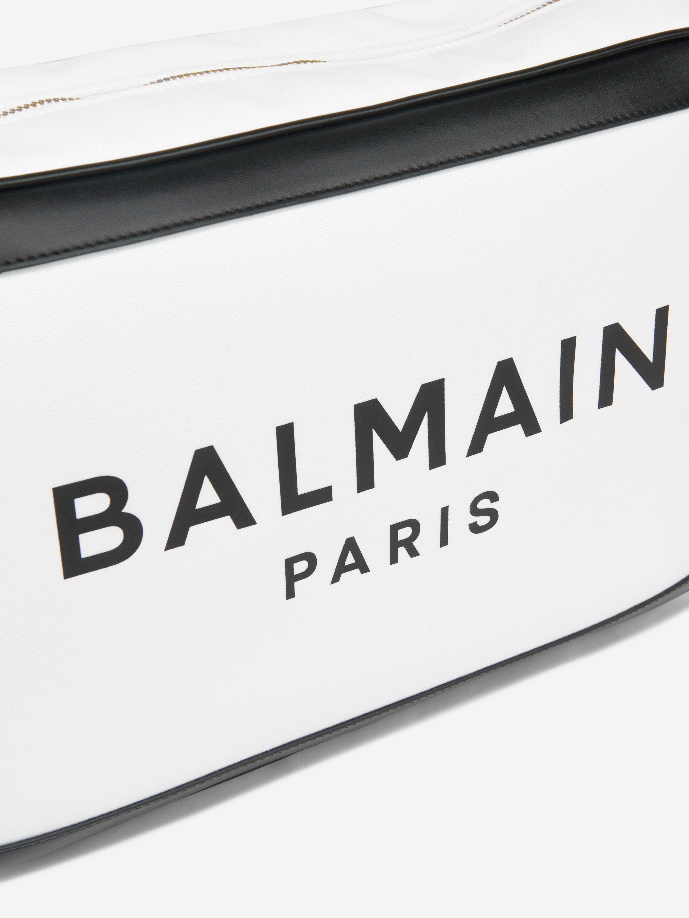 Balmain Baby Logo Changing Bag in White