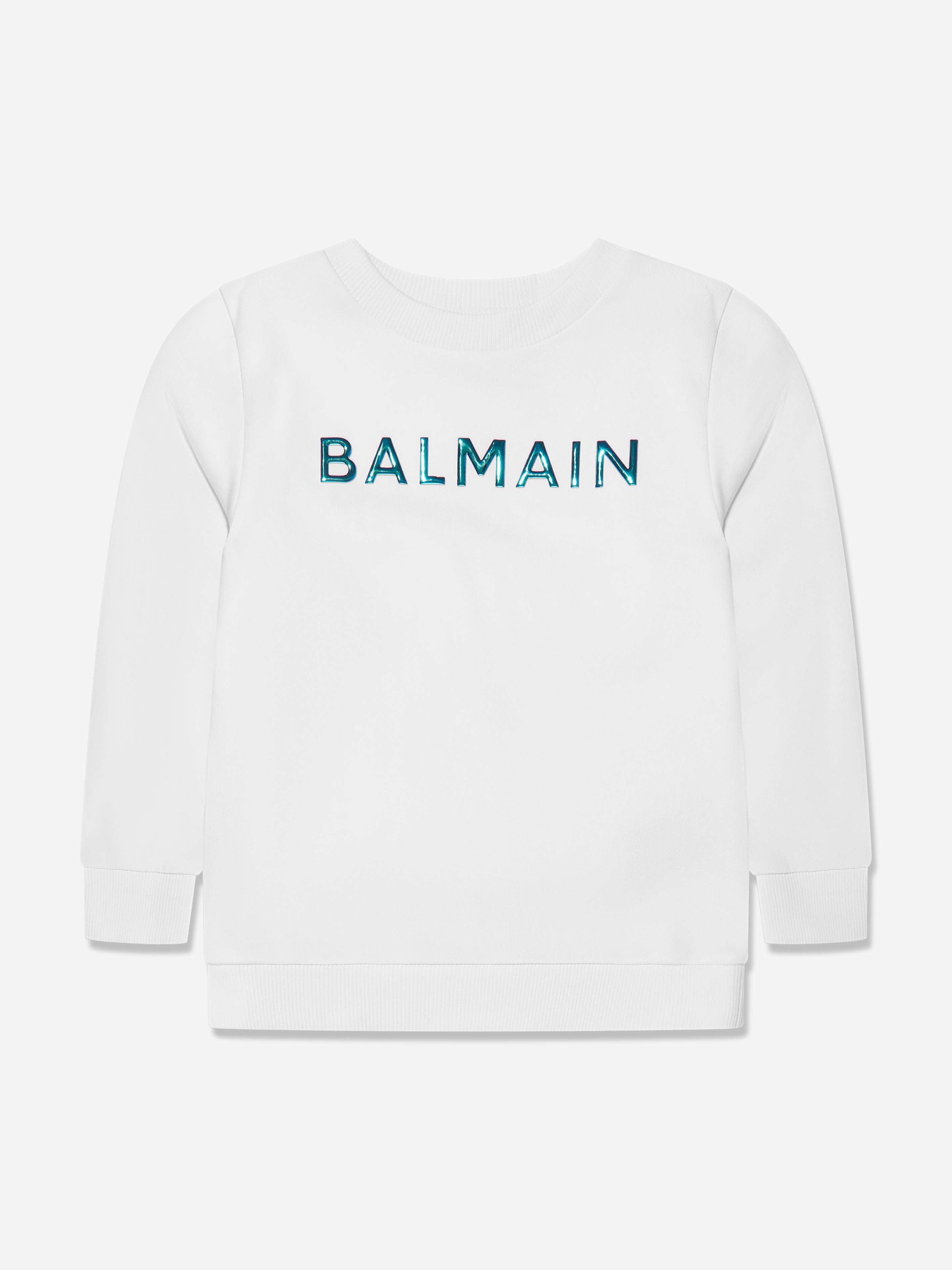 Balmain Boys Logo Sweatshirt in White