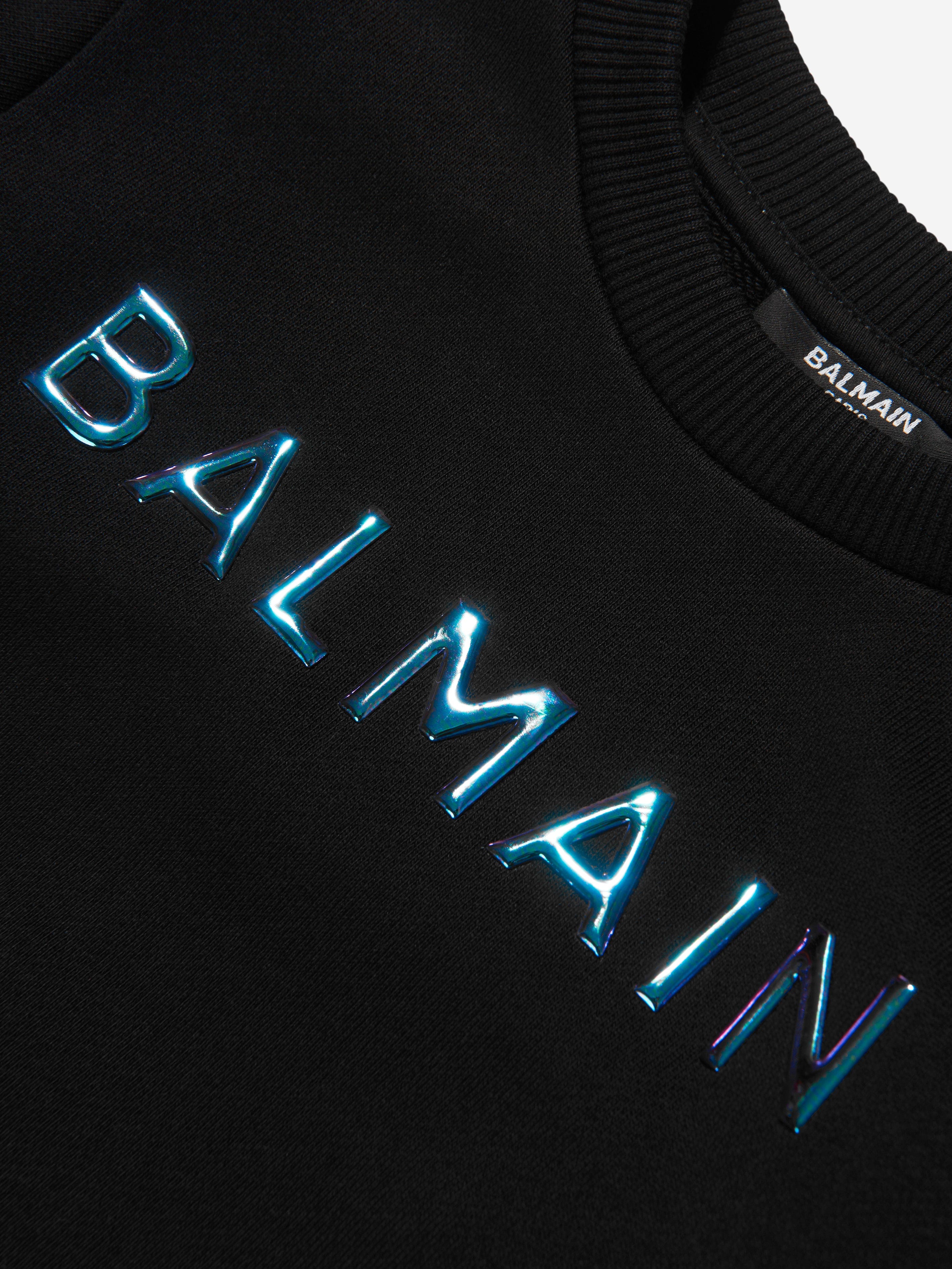 Balmain Boys Logo Sweatshirt in Black