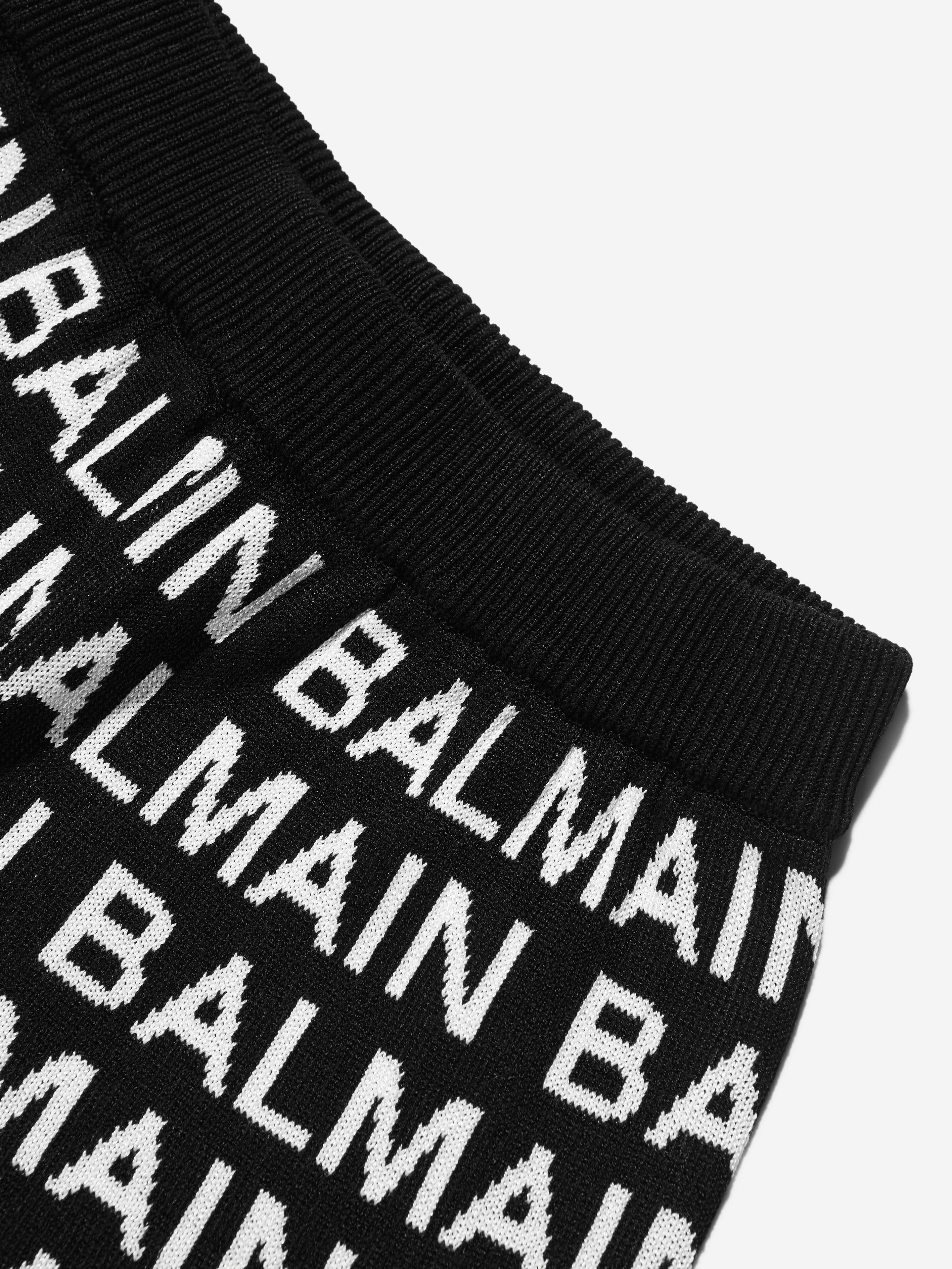 Balmain Girls Logo Shorts in Black