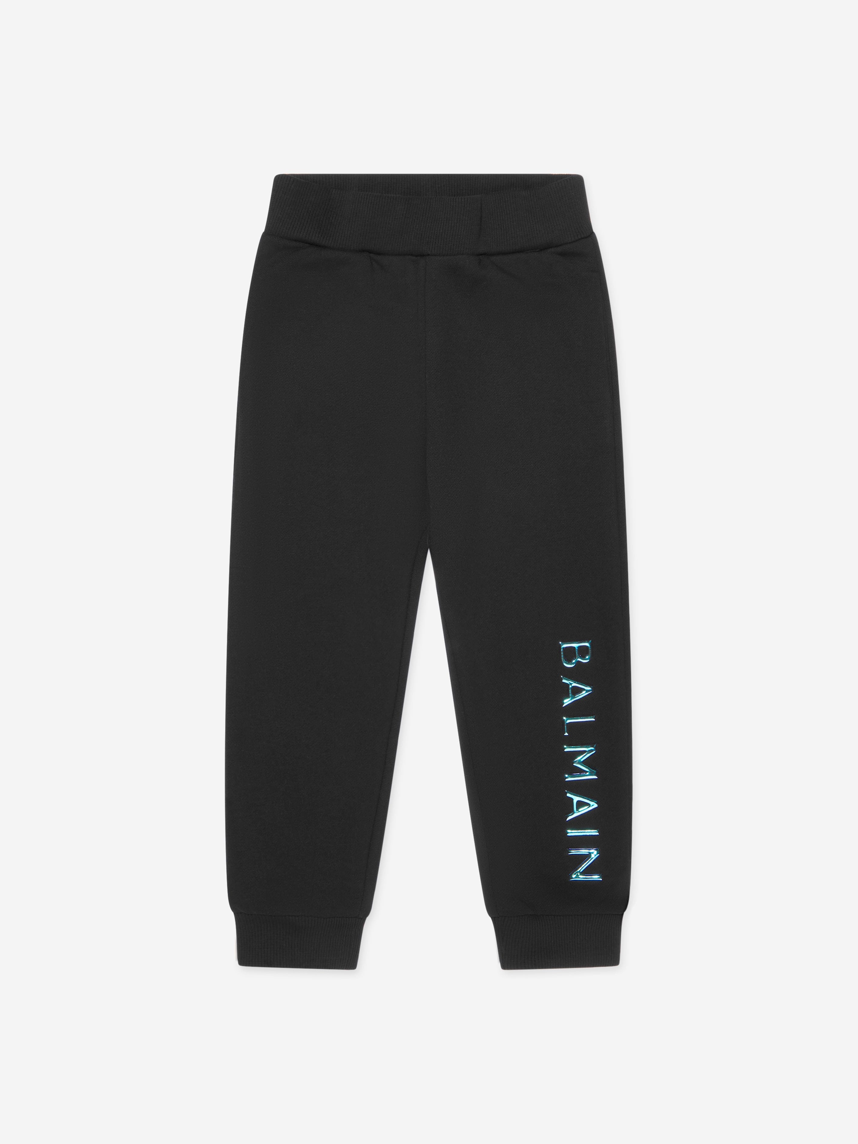 Balmain Boys Logo Joggers in Black